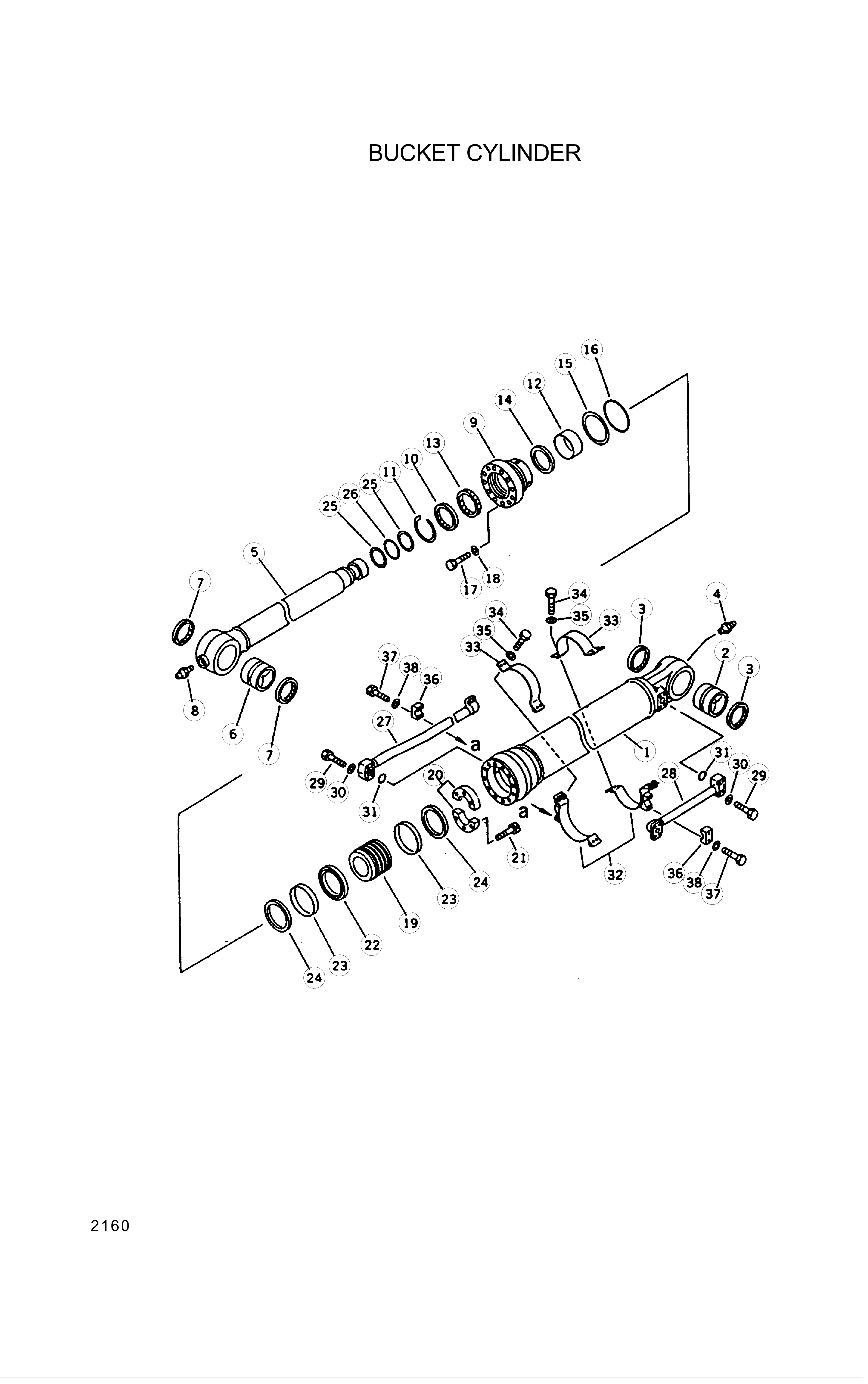 drawing for Hyundai Construction Equipment 707-88-10150 - CLAMP (figure 2)