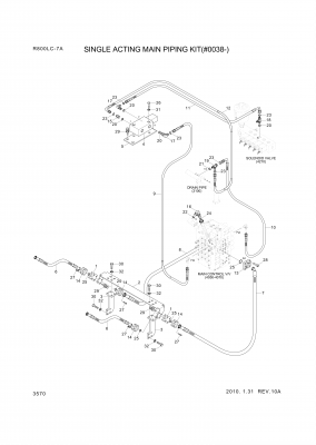 drawing for Hyundai Construction Equipment P930-042080 - HOSE ASSY-ORFS&THD (figure 2)