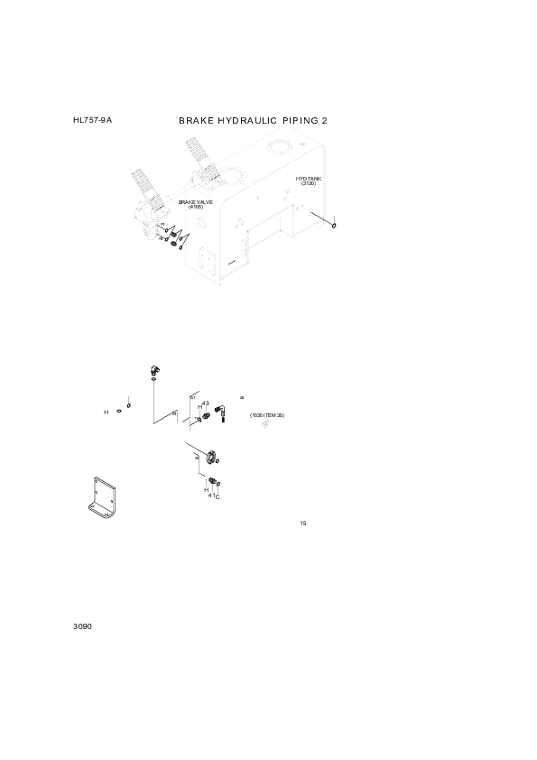 drawing for Hyundai Construction Equipment P930-044016 - HOSE ASSY-ORFS&THD (figure 3)