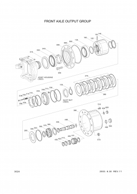 drawing for Hyundai Construction Equipment 0501-314-381 - I.CLUTCH DISC (figure 5)