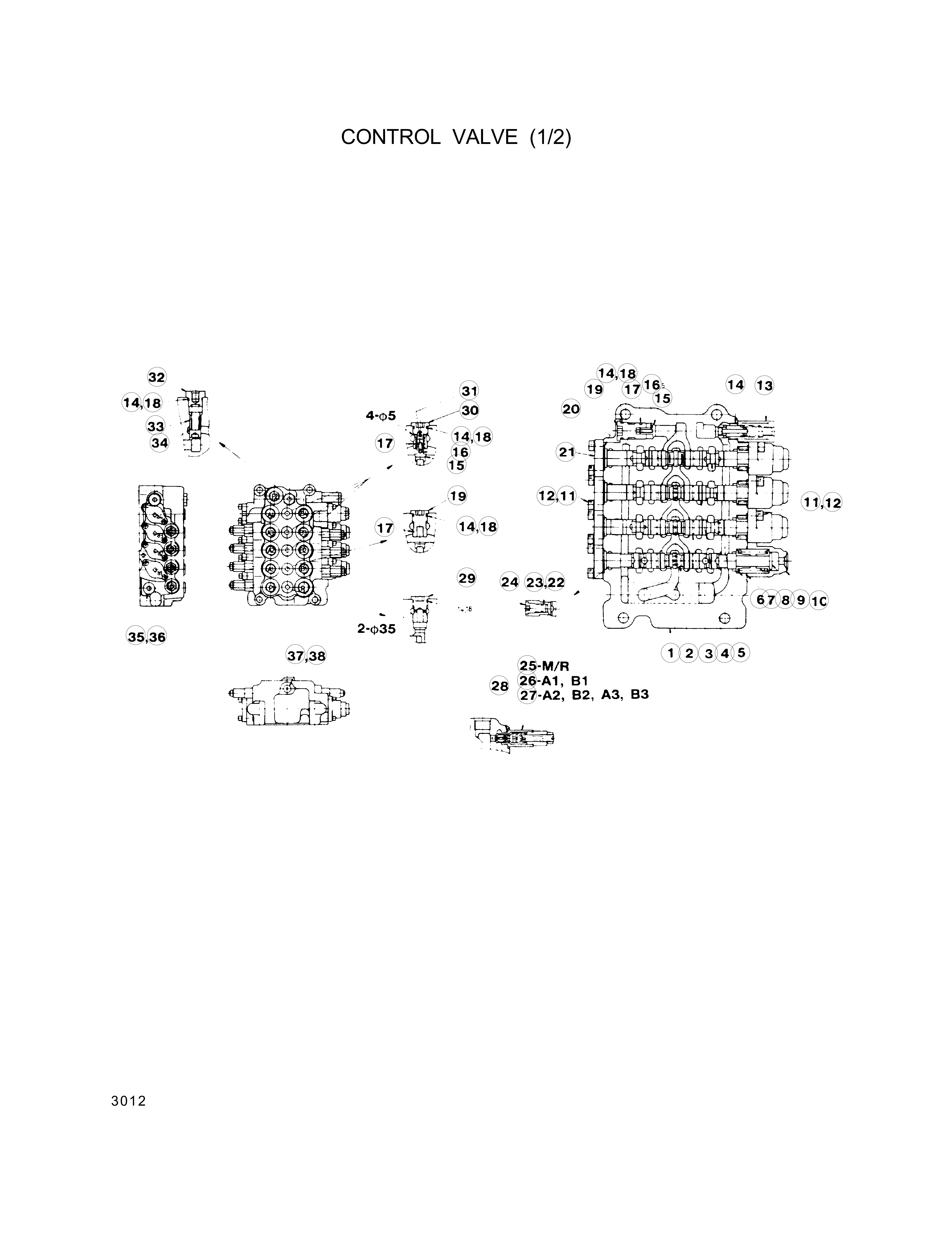 drawing for Hyundai Construction Equipment XKAH-02340 - O-RING (figure 2)
