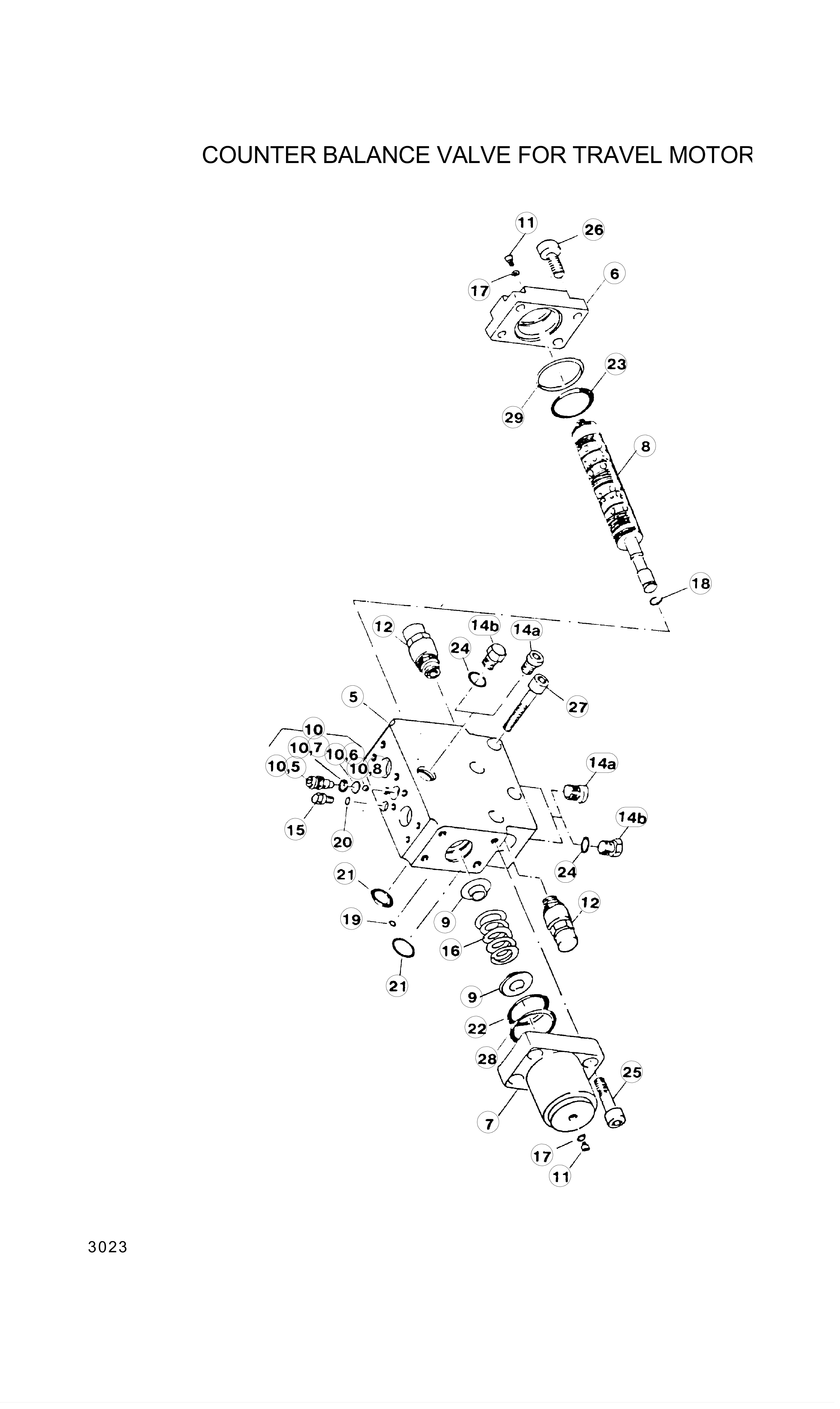 drawing for Hyundai Construction Equipment 003249 - BOLT (figure 1)