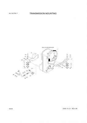 drawing for Hyundai Construction Equipment 81LF-60070 - T/M&T/C ASSY (figure 2)