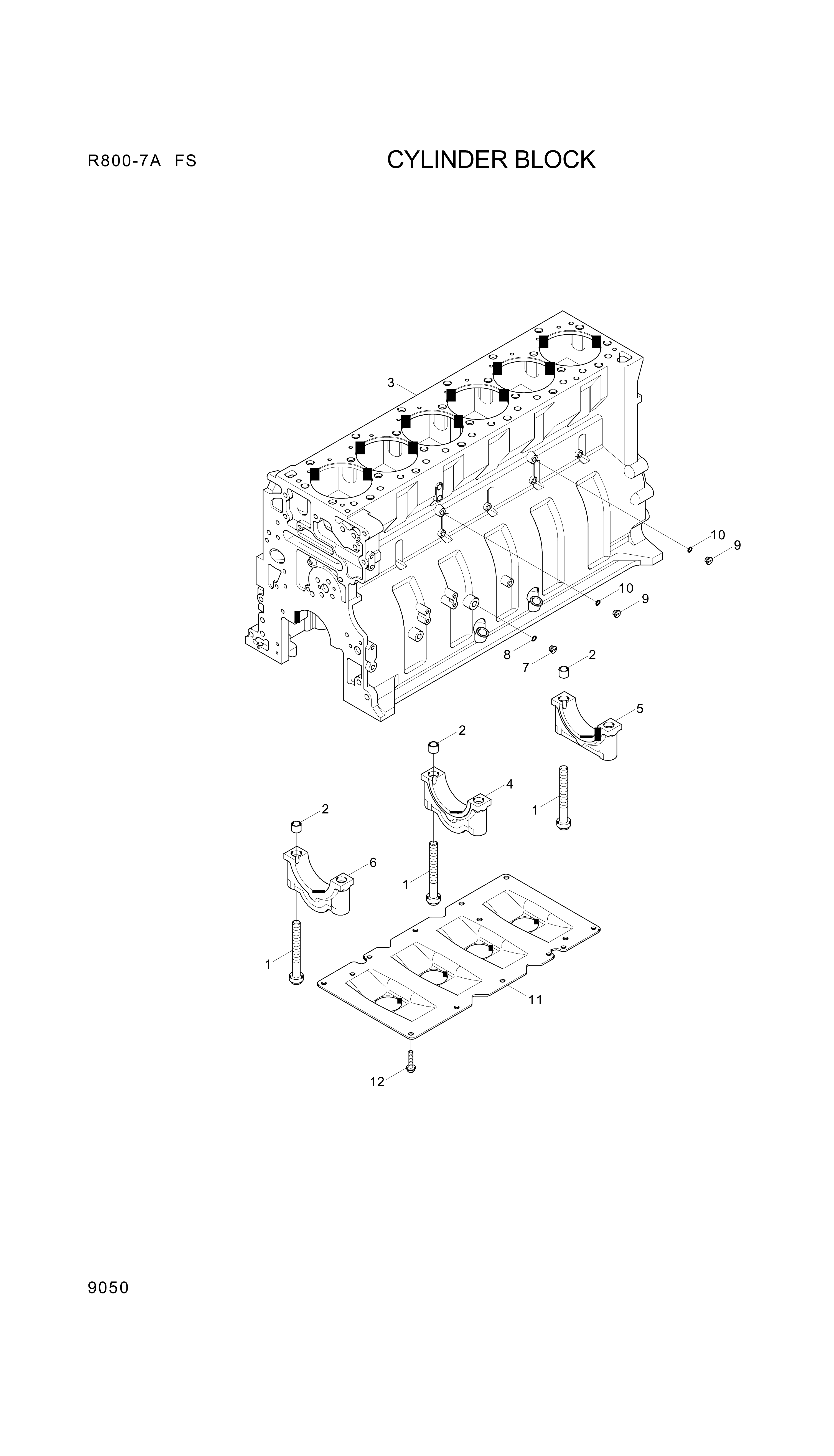 drawing for Hyundai Construction Equipment YUBP-05775 - SCREW-HEX FLG (figure 3)