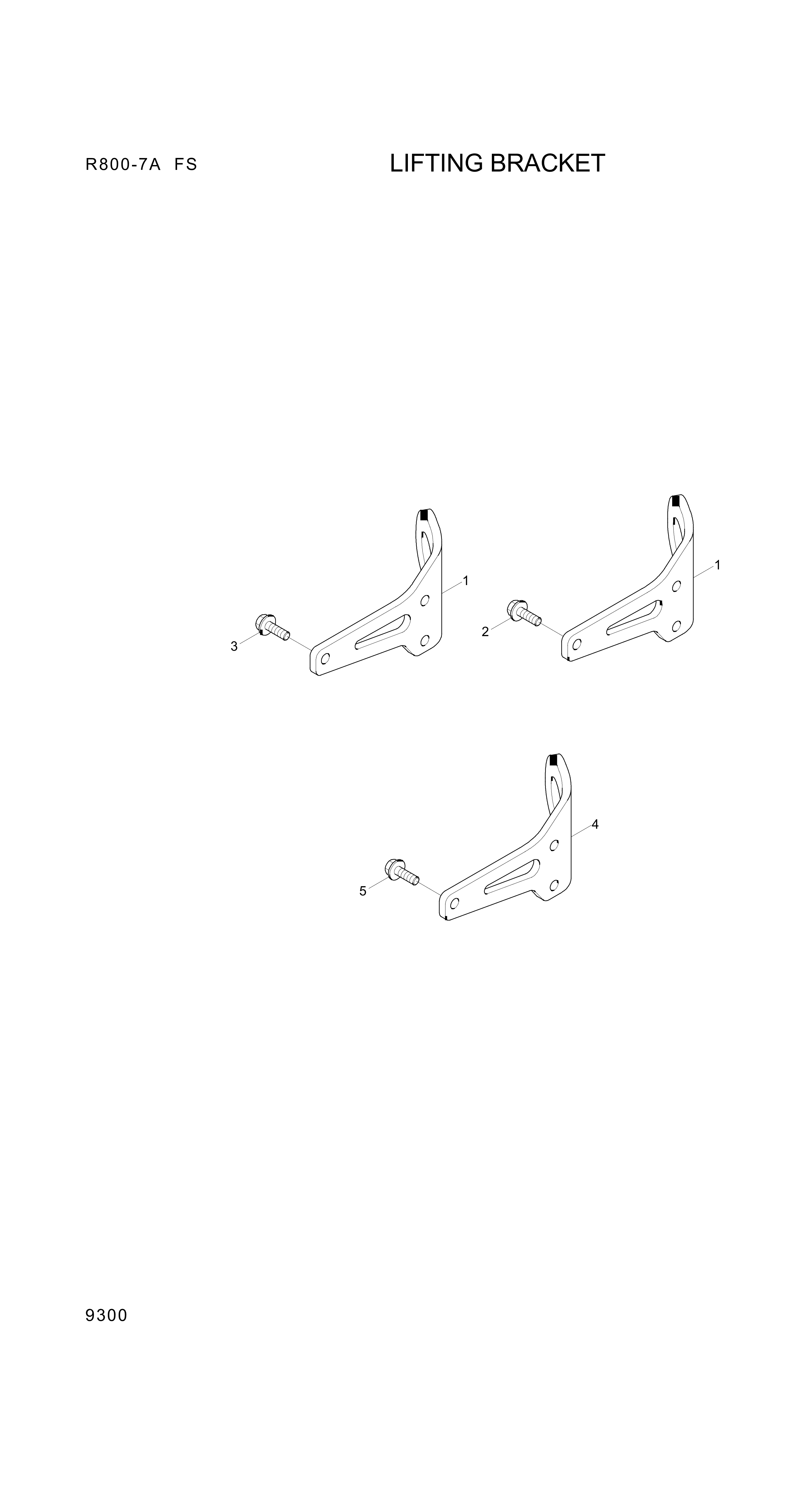 drawing for Hyundai Construction Equipment YUBP-05832 - BRACKET-LIFT (figure 3)