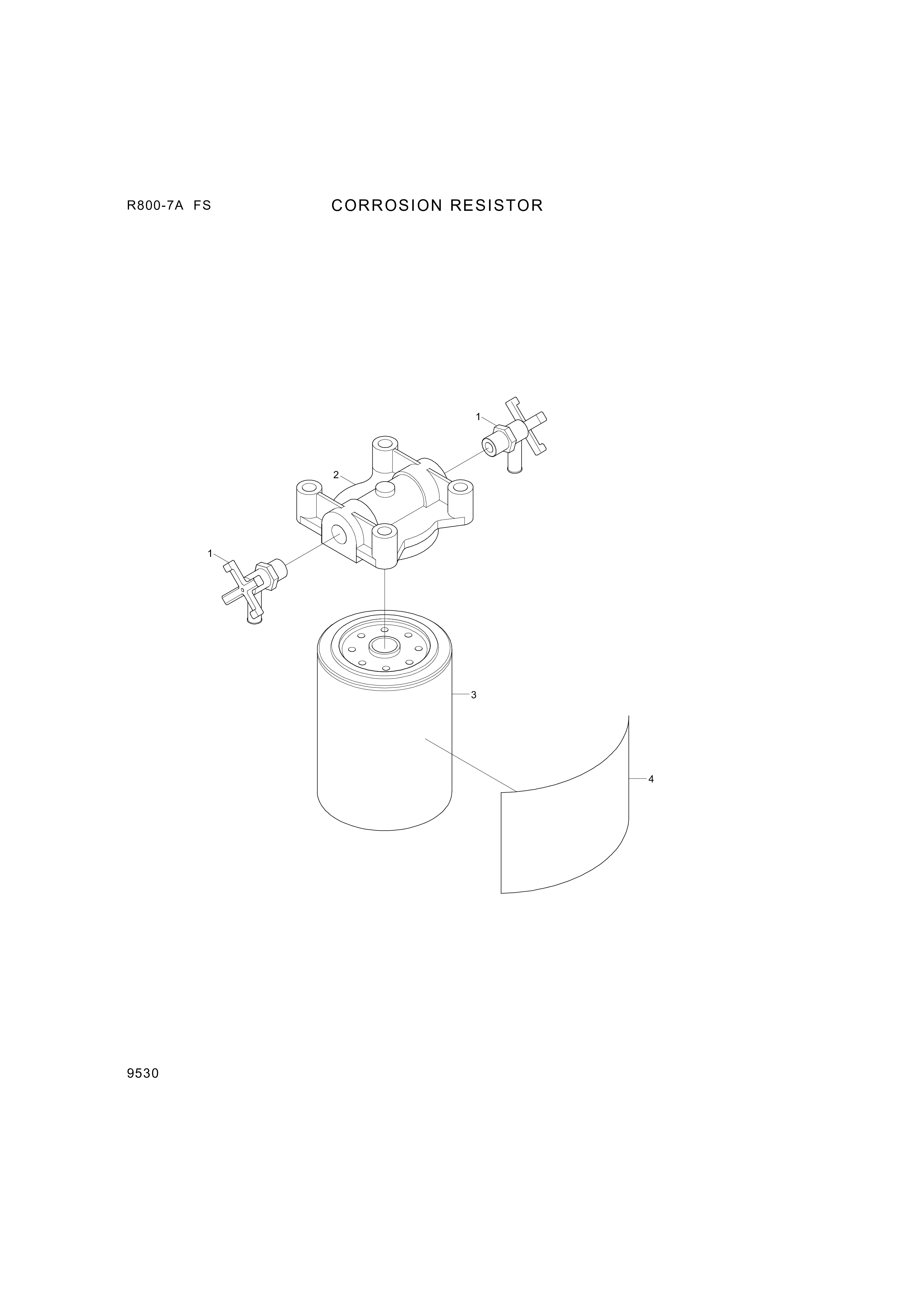 drawing for Hyundai Construction Equipment YUBP-04803 - FILTER-CORROSION RESISTOR (figure 4)