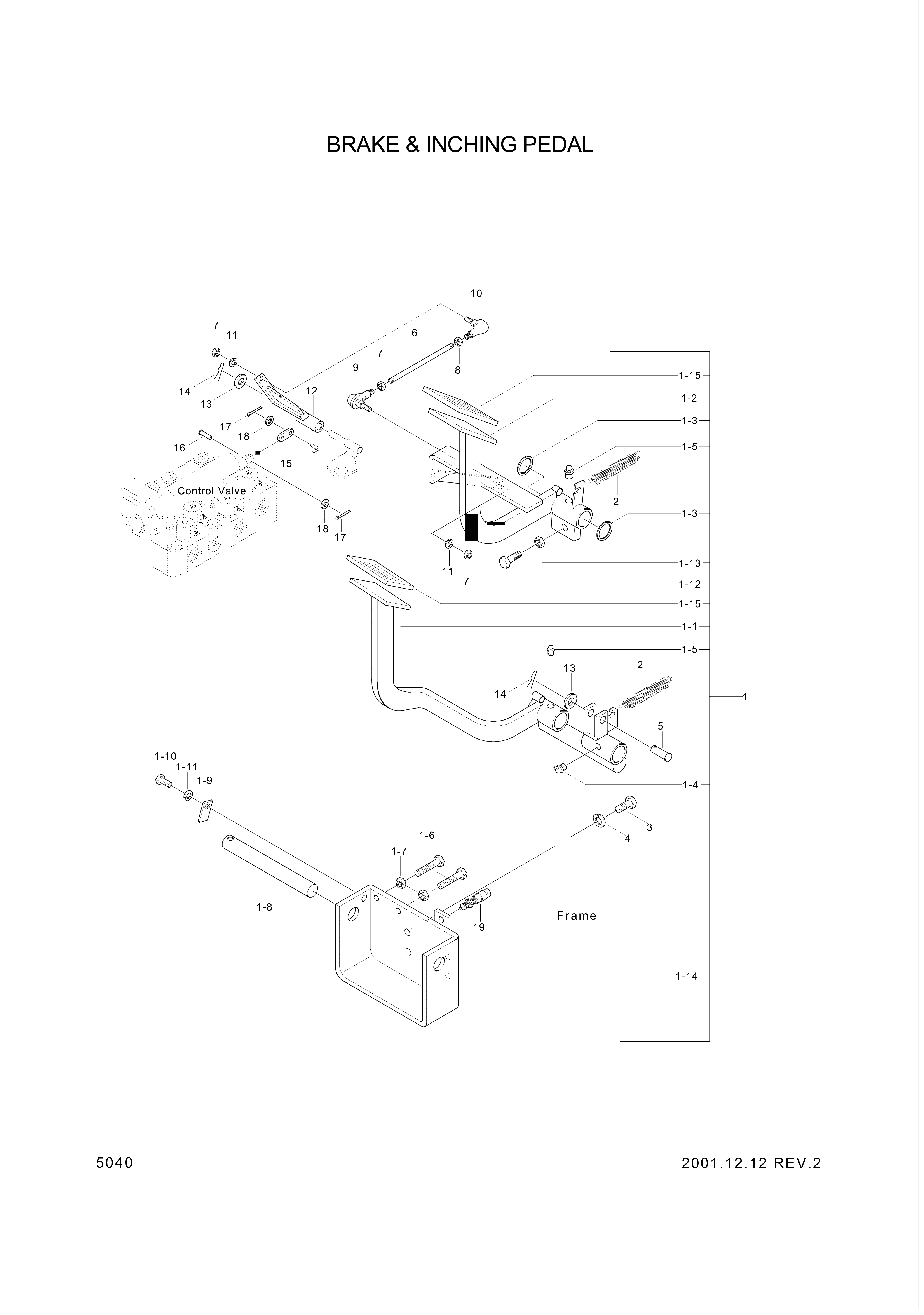 drawing for Hyundai Construction Equipment 201508045 - BOLT-HEX (figure 1)