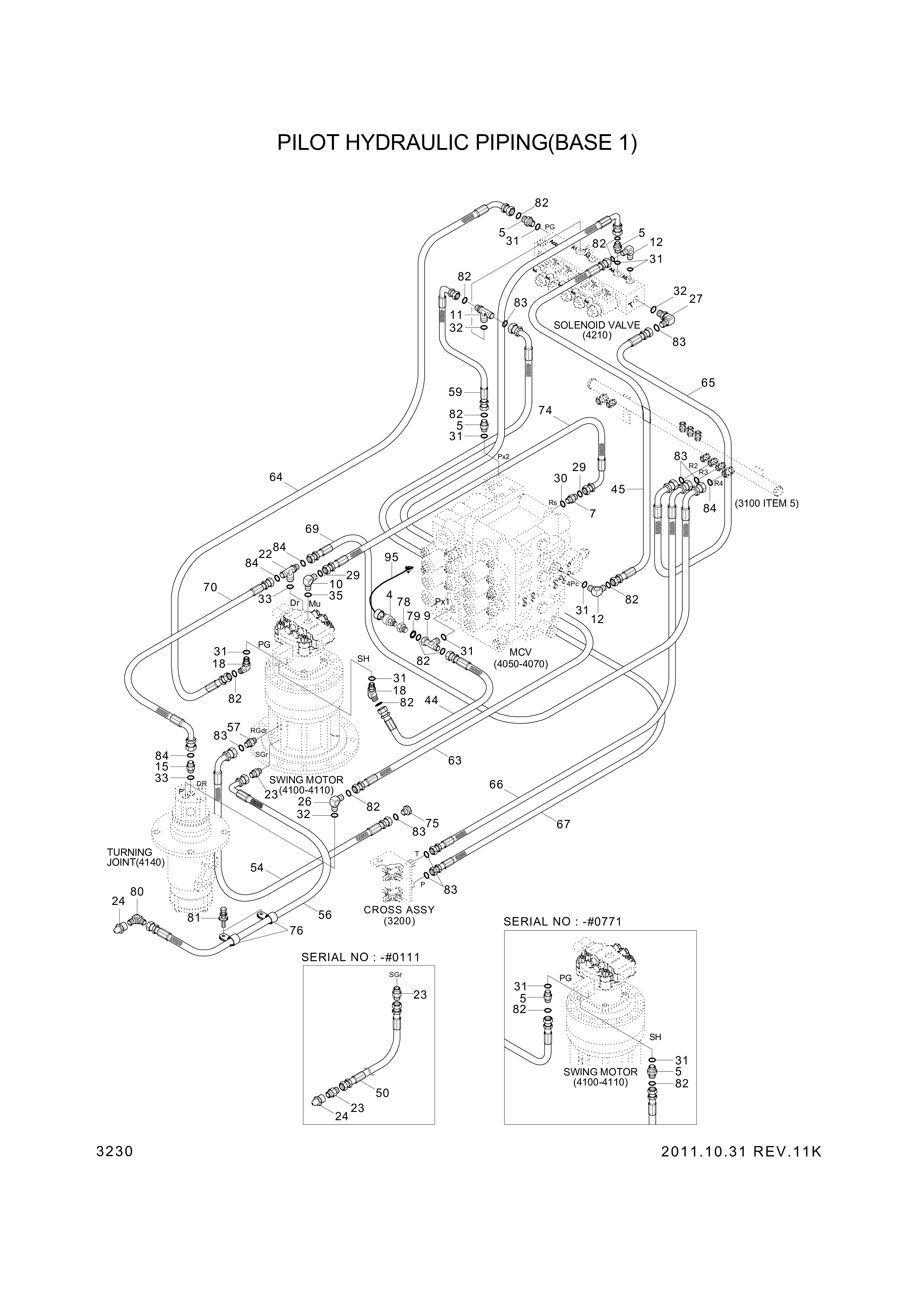 drawing for Hyundai Construction Equipment P930-162029 - HOSE ASSY-ORFS&THD (figure 2)