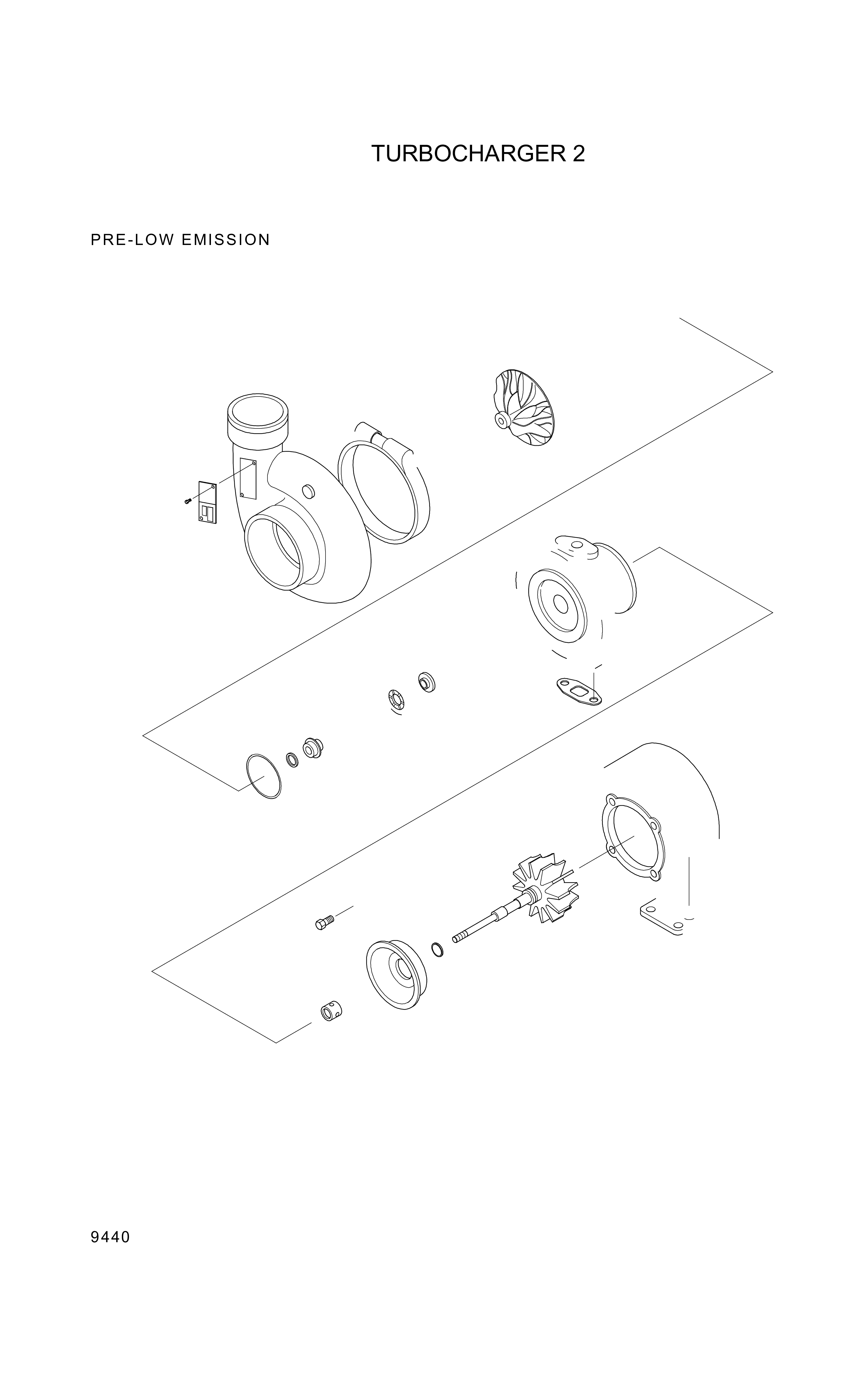 Technical drawing of Hyundai Construction Equipment YUBP-05470 HOUSING-BEARING with dimensions and layout (figure 4)