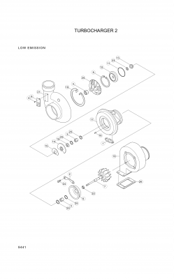 Technical drawing of Hyundai Construction Equipment 3537163 RING-RETAINING with dimensions and layout (figure 5)