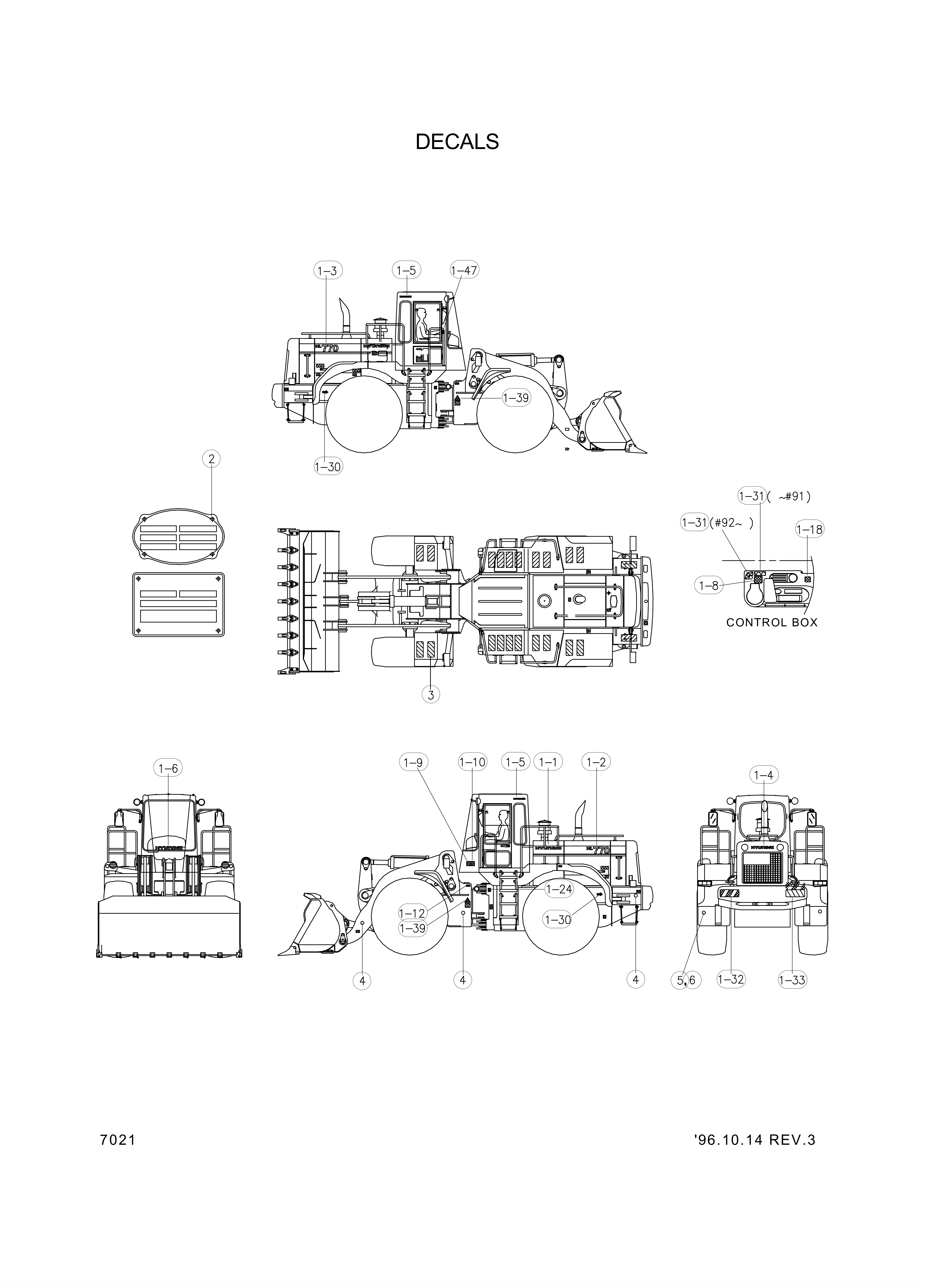 drawing for Hyundai Construction Equipment 94L1-00050 - DECAL-CHARACTER B (figure 3)