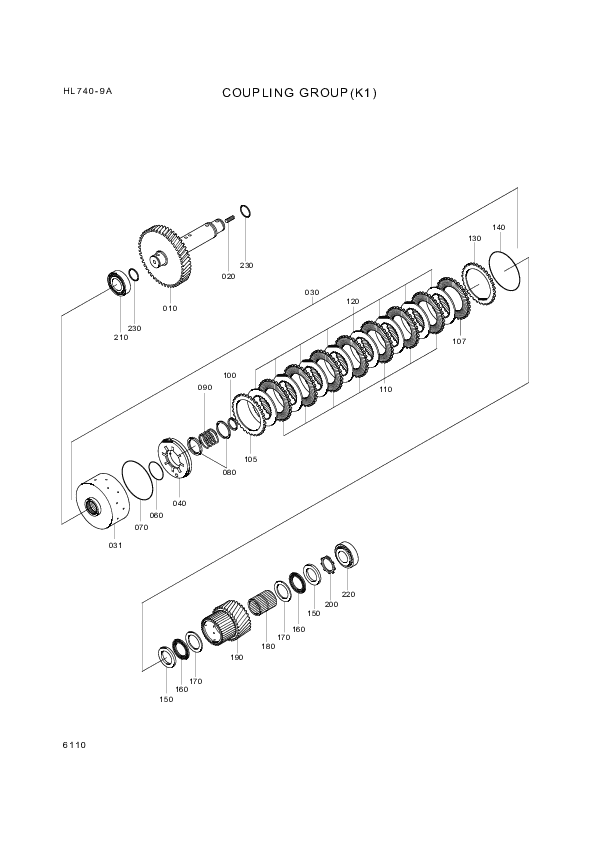 drawing for Hyundai Construction Equipment ZGAQ-01798 - COUPLING (figure 1)