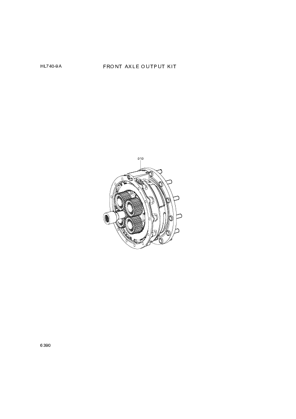 drawing for Hyundai Construction Equipment ZGAQ-04401 - CARRIER KIT-PLANETY (figure 1)