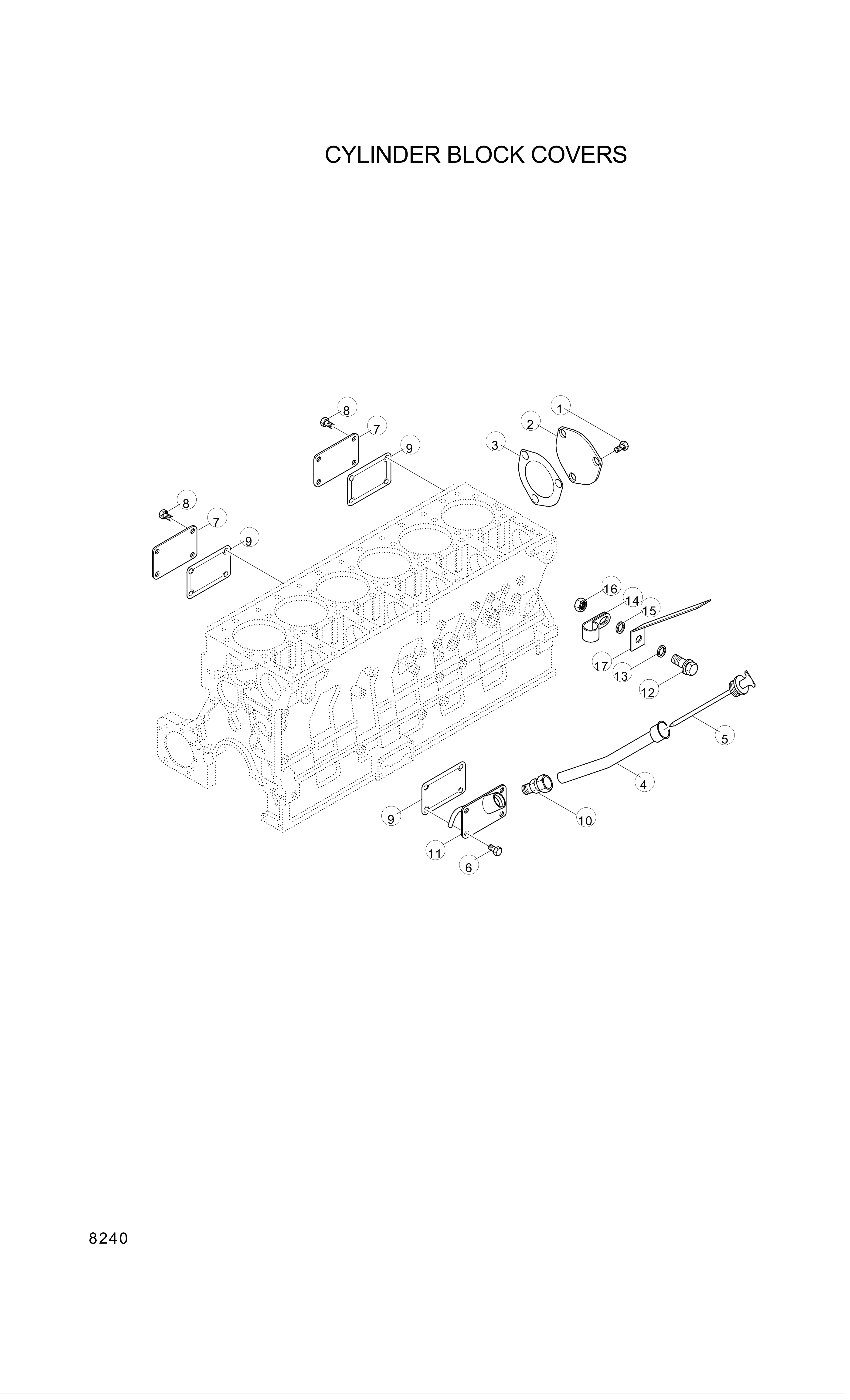 drawing for Hyundai Construction Equipment YUBP-06762 - NUT-HEX (figure 3)