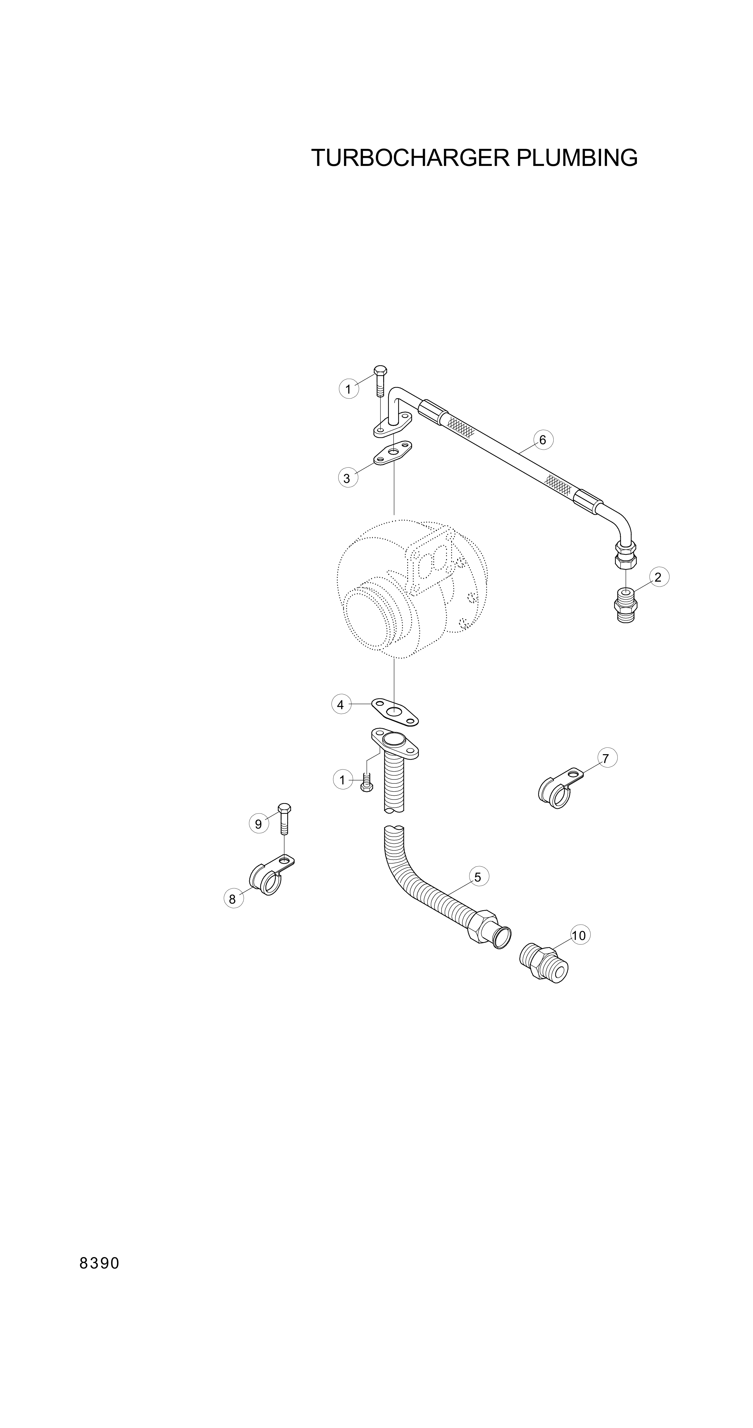 drawing for Hyundai Construction Equipment YUBP-06907 - HOSE-FLEXIBLE (figure 3)