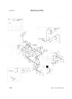 Technical drawing of Hyundai Construction Equipment 21L7-60290 HOUSING-RECEP with dimensions and layout (figure 5)
