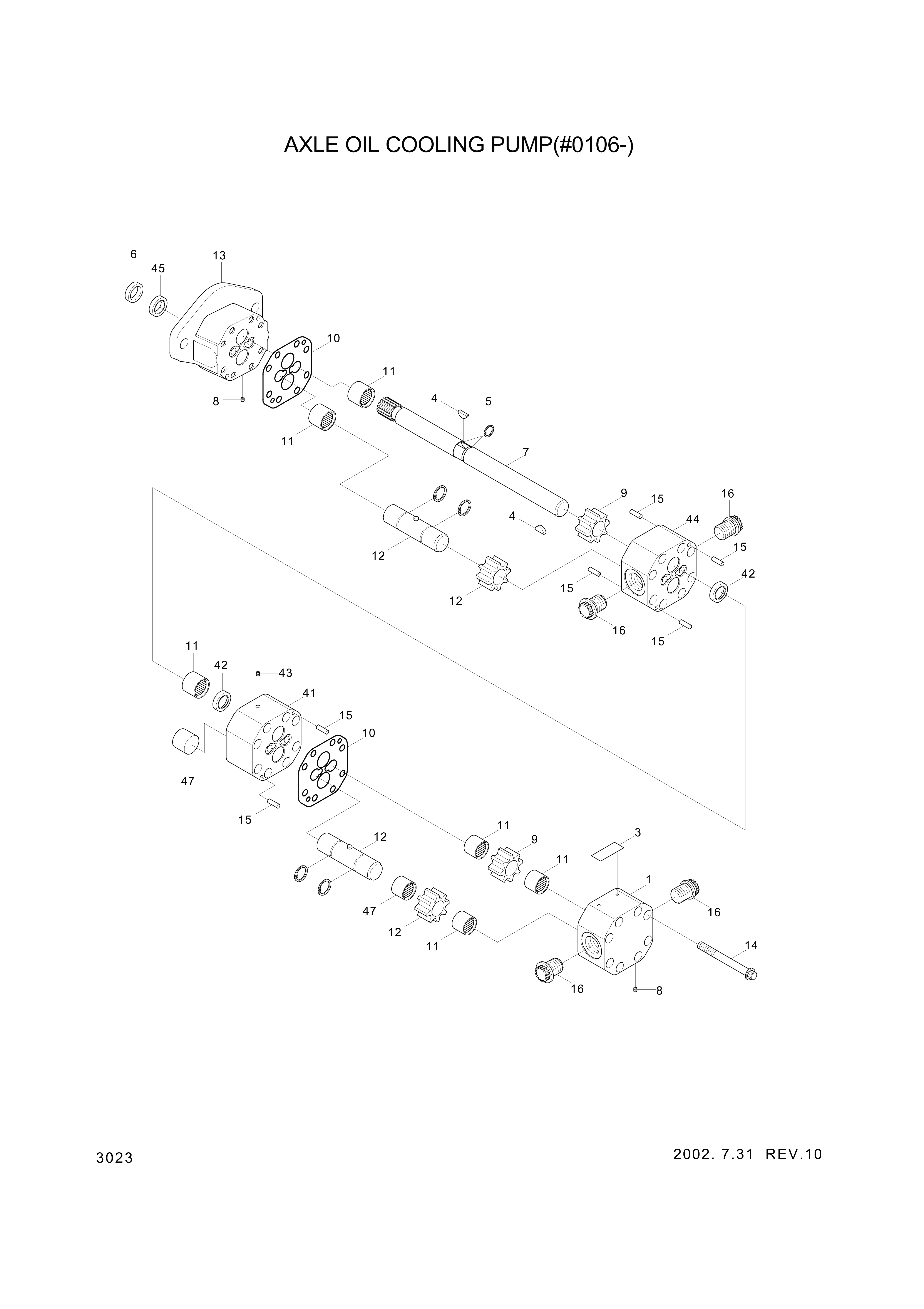 drawing for Hyundai Construction Equipment 2042687 - Housing (figure 1)