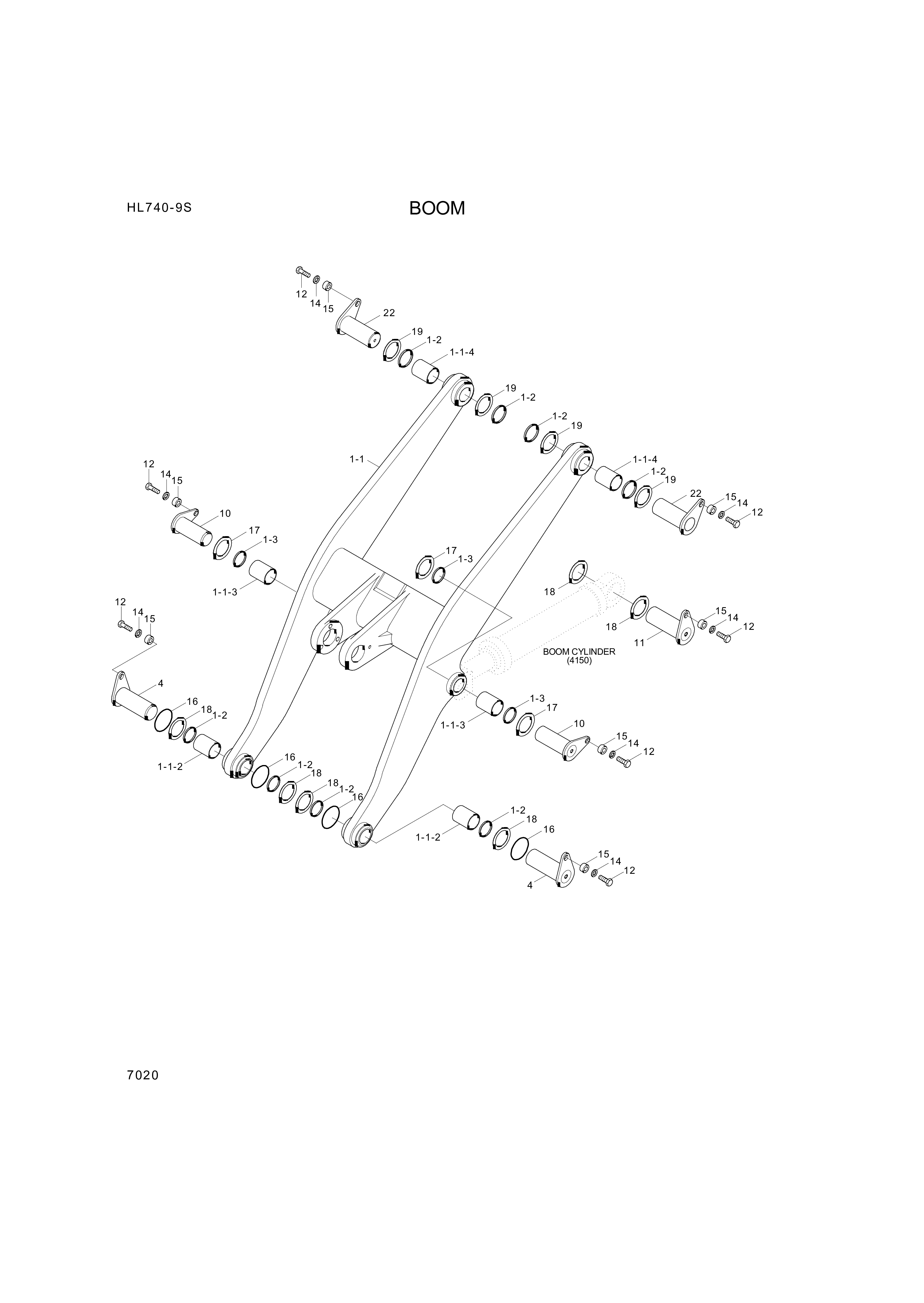 drawing for Hyundai Construction Equipment 61LM-15200 - PIN-JOINT (figure 3)