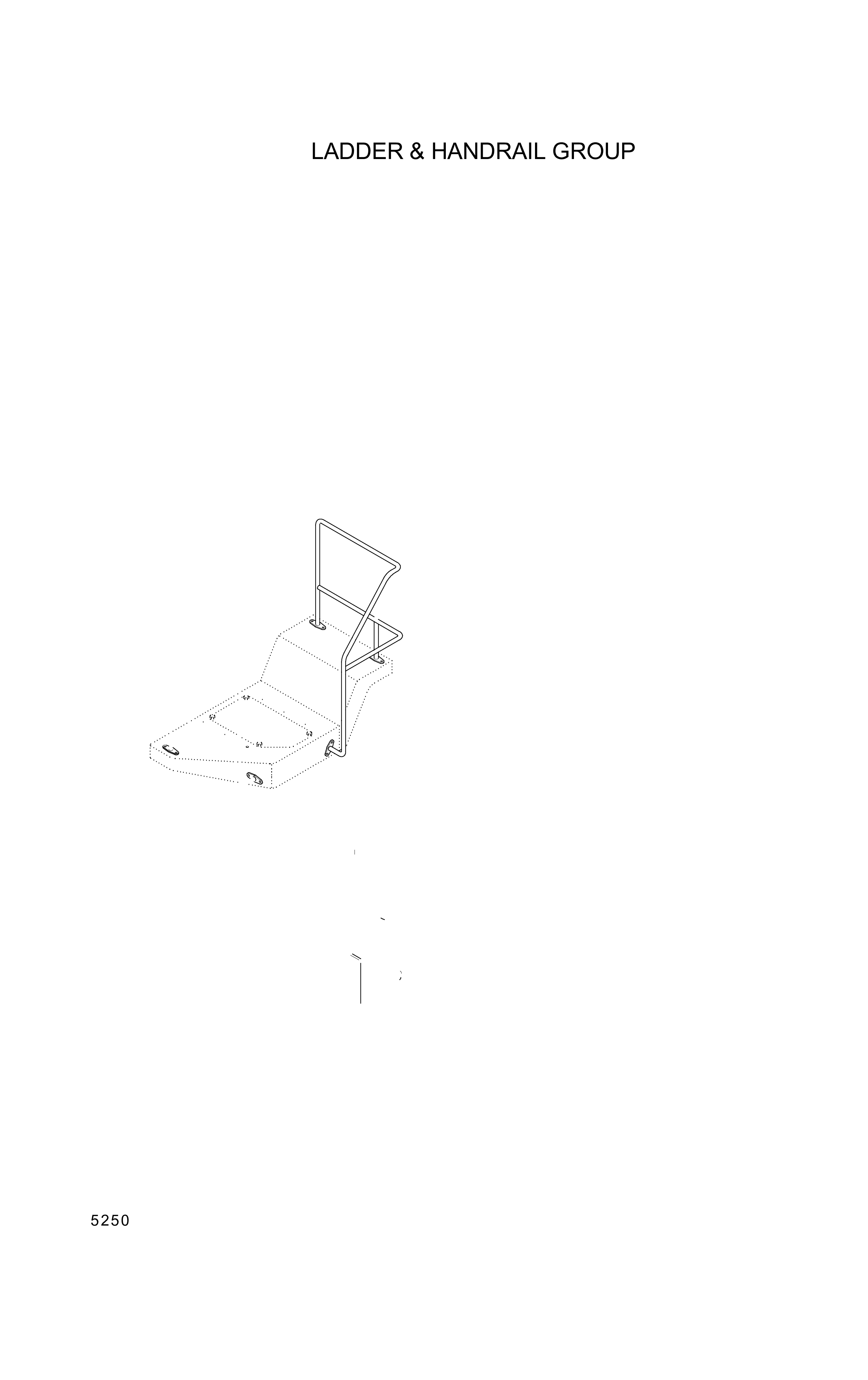 drawing for Hyundai Construction Equipment 71L6-20570 - LADDER ASSY-FRONT RH (figure 2)