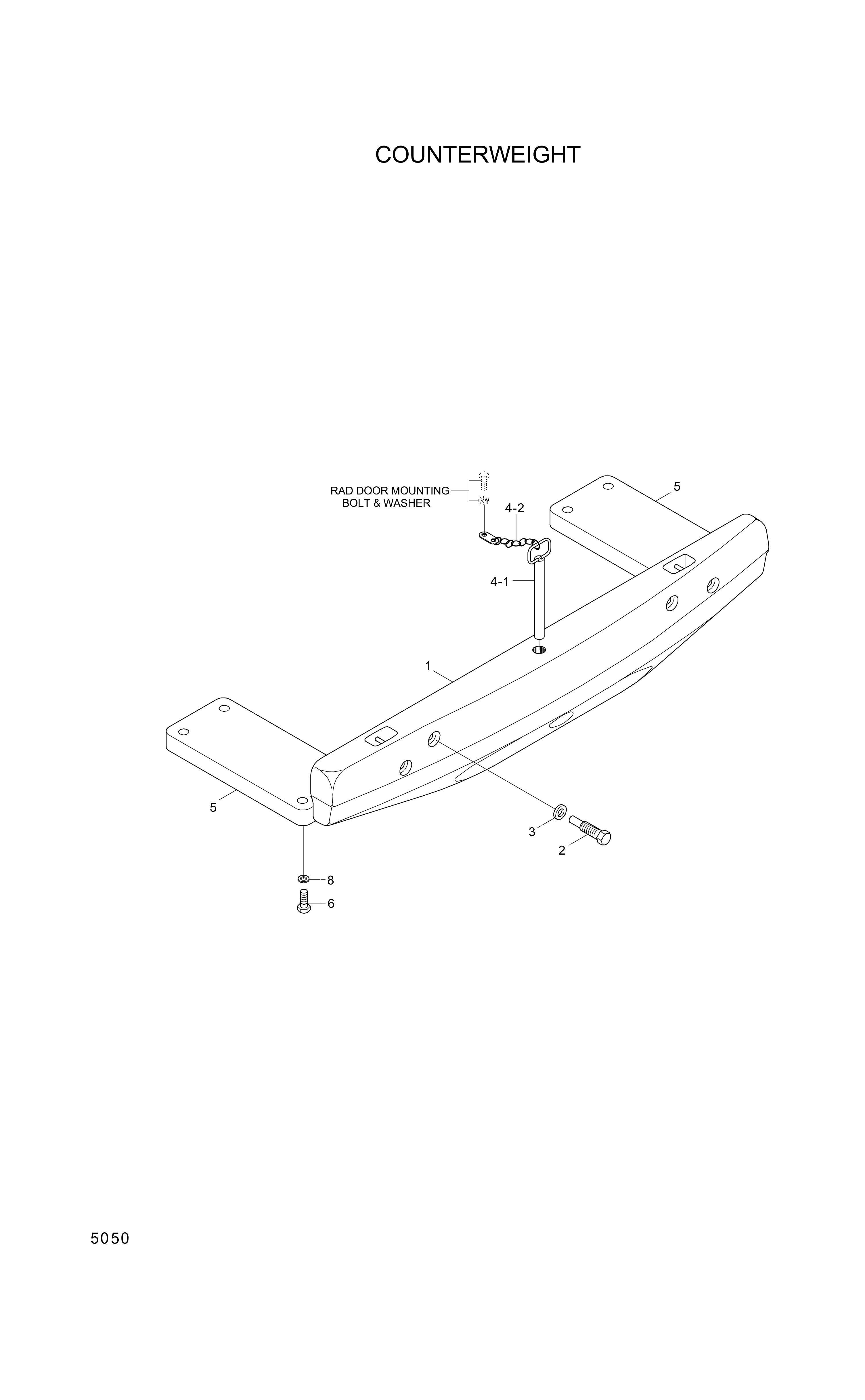 Technical drawing of Hyundai Construction Equipment 51L6-10020 PIN-JOINT with dimensions and layout (figure 2)