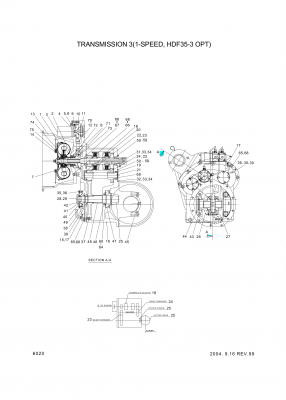 drawing for Hyundai Construction Equipment 940800906 - NUT-LOCK (figure 1)