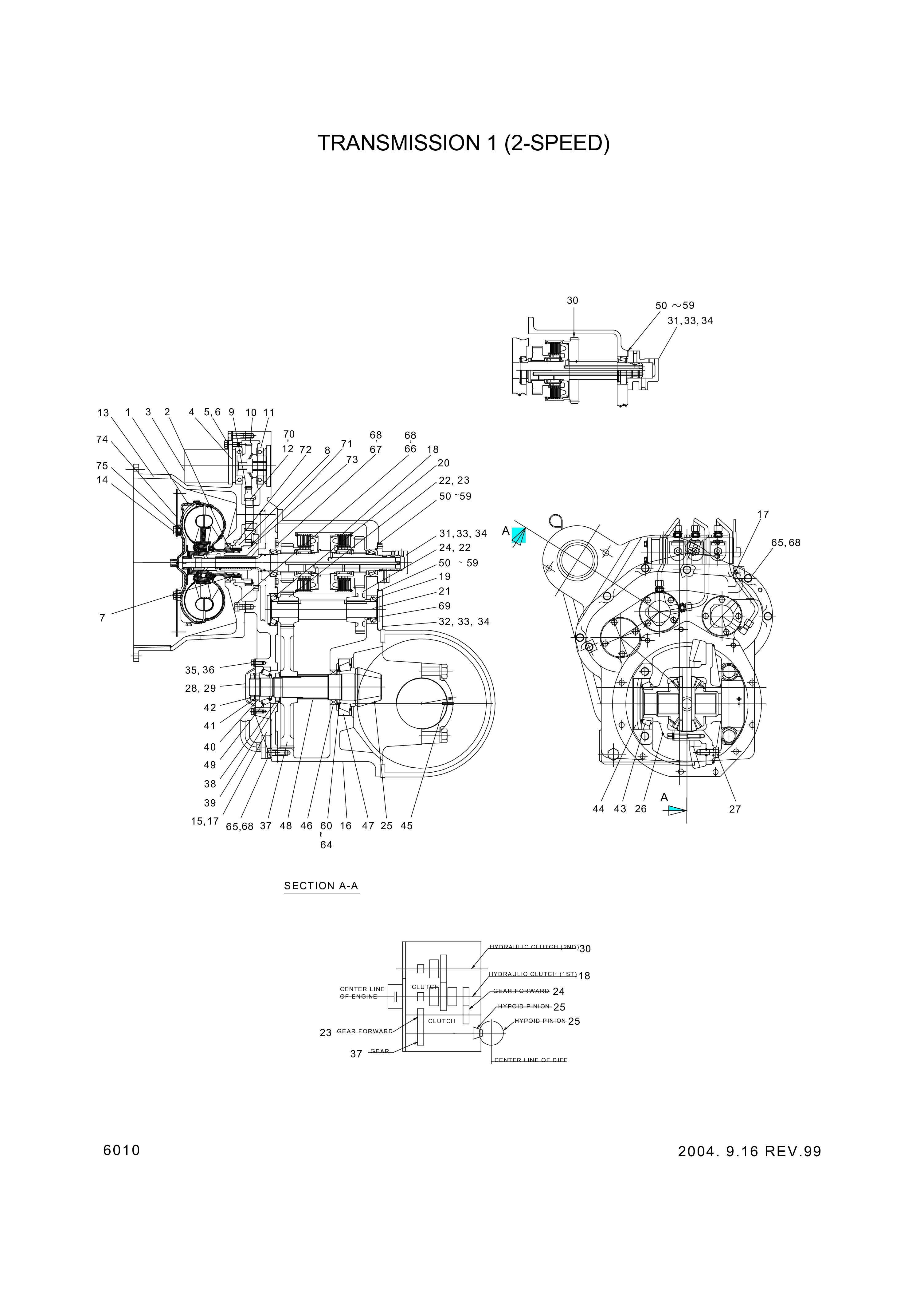 drawing for Hyundai Construction Equipment 950513905 - BEARING-ROLLER (figure 2)