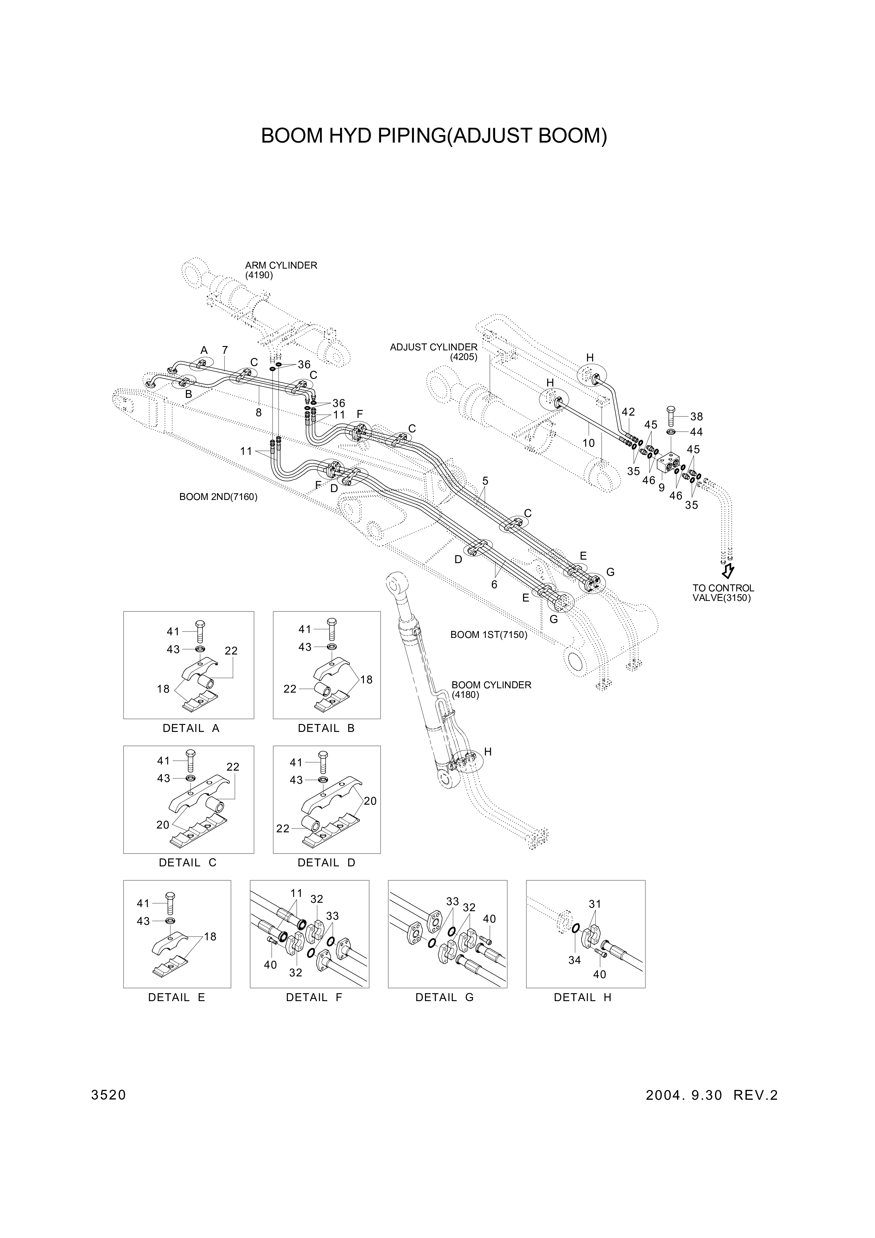 drawing for Hyundai Construction Equipment P940-167321 - HOSE ASSY-ORFS&FLG (figure 2)