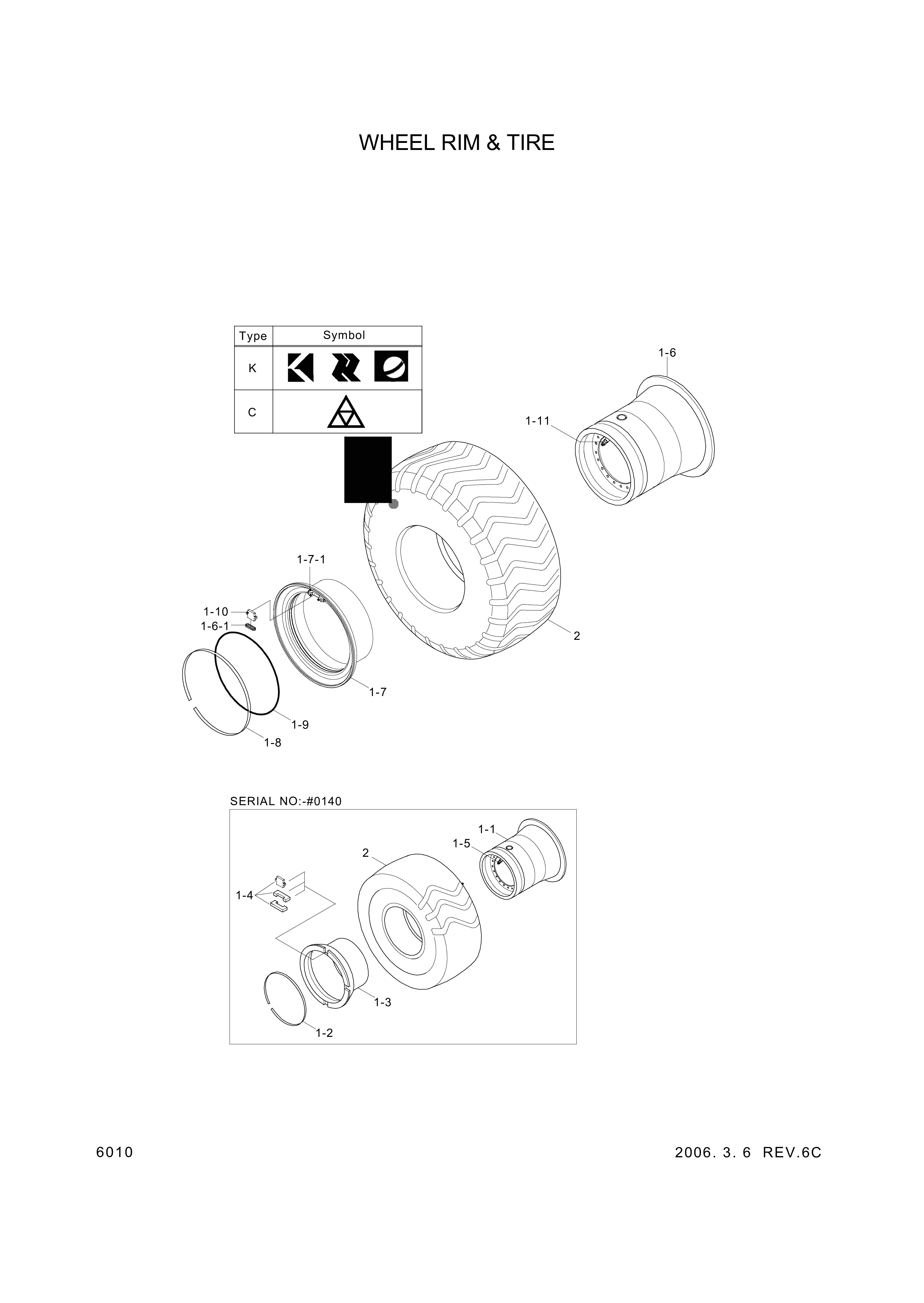 drawing for Hyundai Construction Equipment 82L1-1006 - TIRE (figure 4)