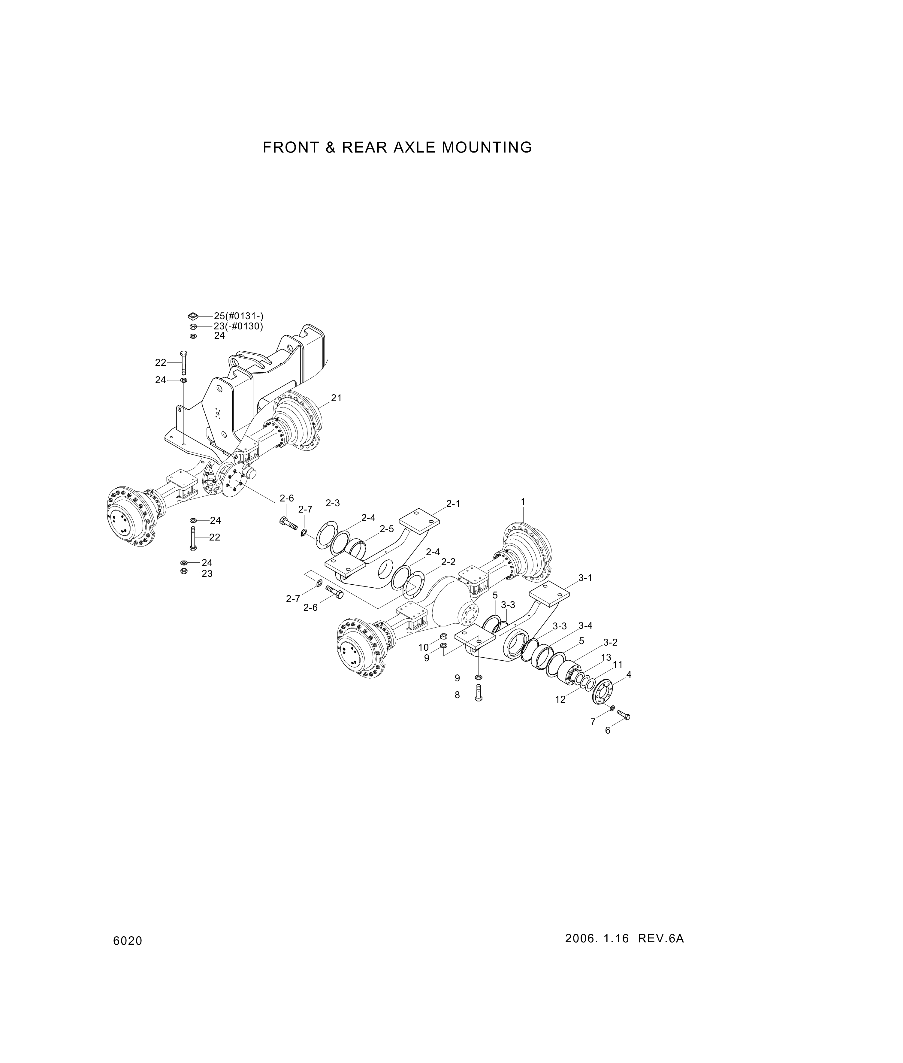 drawing for Hyundai Construction Equipment 81LB-20010 - AXLE ASSY-REAR (figure 2)