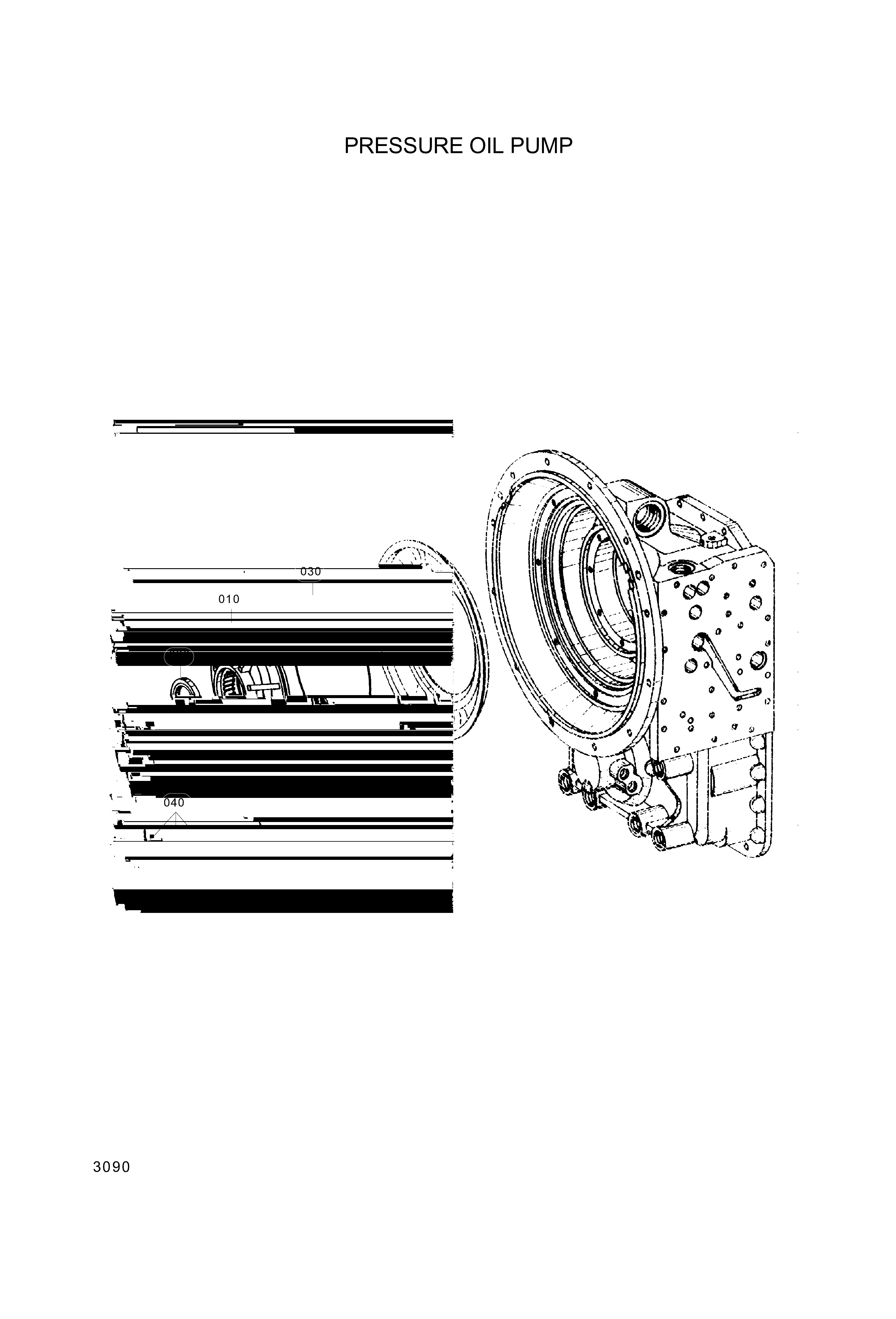 drawing for Hyundai Construction Equipment 0501-208-651 - PUMP (figure 3)