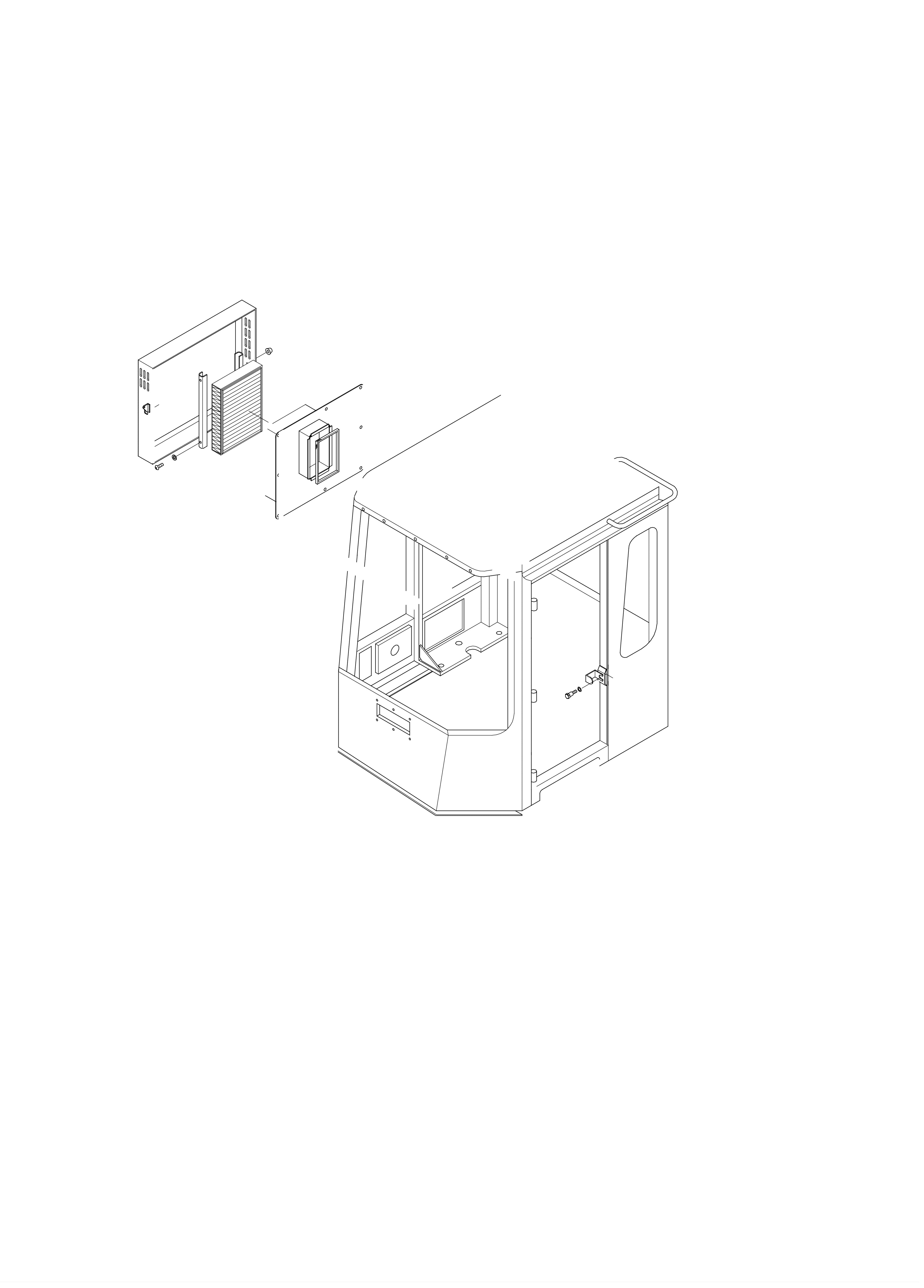 drawing for Hyundai Construction Equipment 74L3-05360 - BODY-CABIN (figure 1)