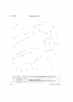 Technical drawing of Hyundai Construction Equipment 93443044 ROD-CONNECTING with dimensions and layout (figure 2)