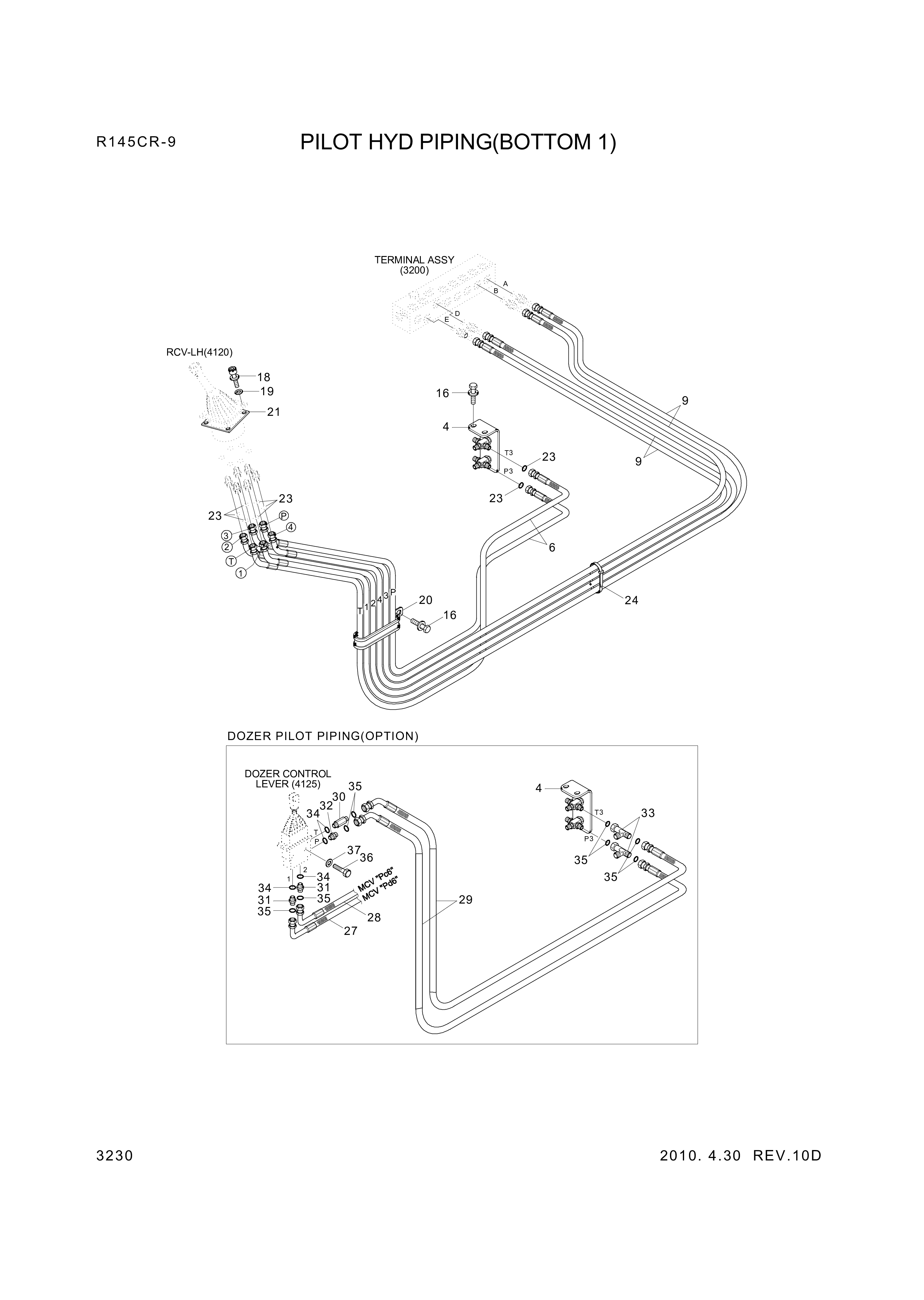 drawing for Hyundai Construction Equipment P930-042059 - HOSE ASSY-ORFS&THD (figure 3)