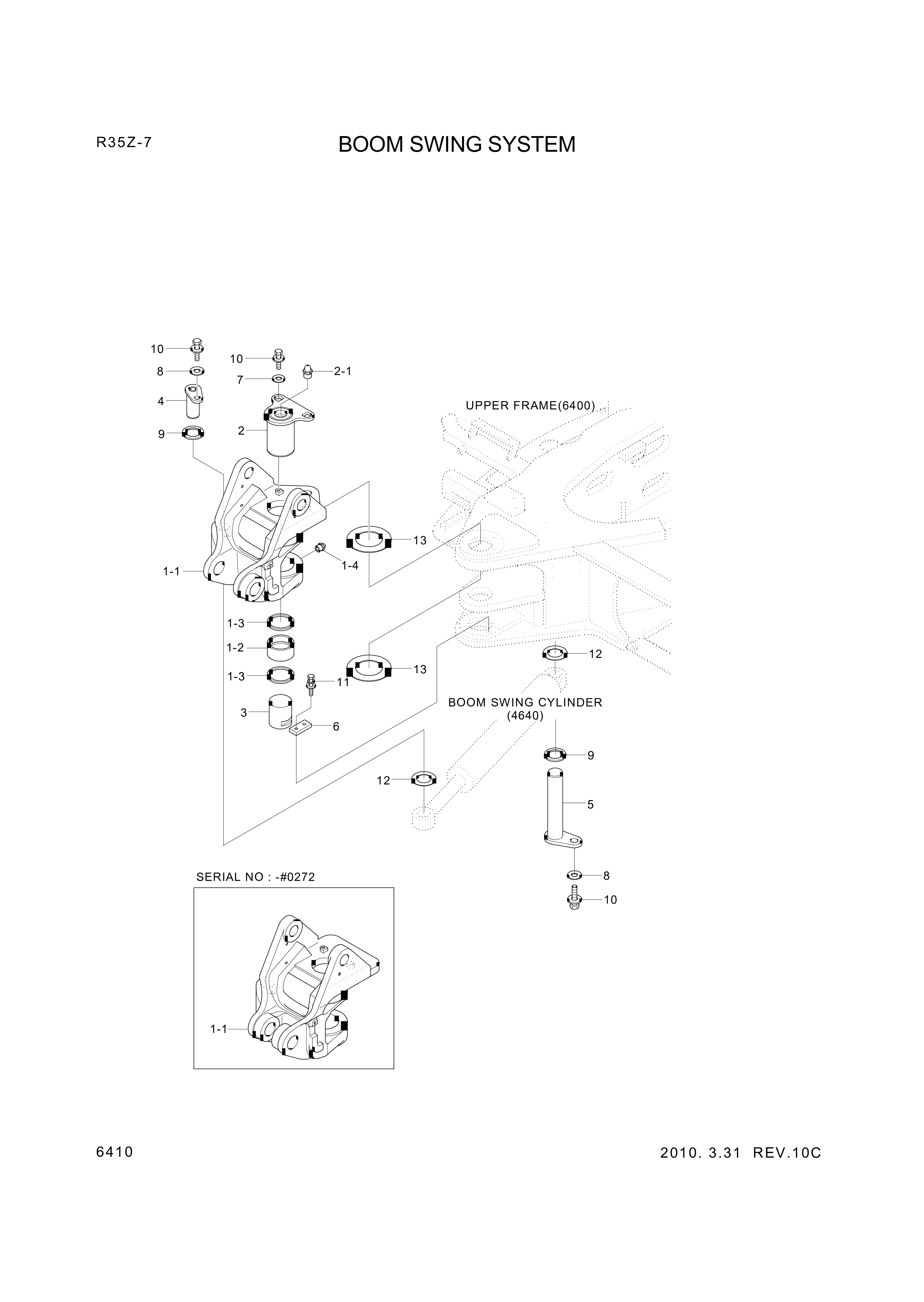 drawing for Hyundai Construction Equipment 61M8-00100 - SPACER-PIN (figure 3)