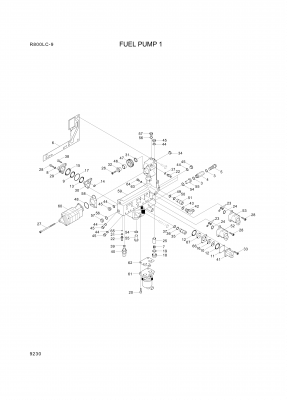 Technical drawing of Hyundai Construction Equipment YUBP-05273 SHAFT-IDLE with dimensions and layout (figure 4)