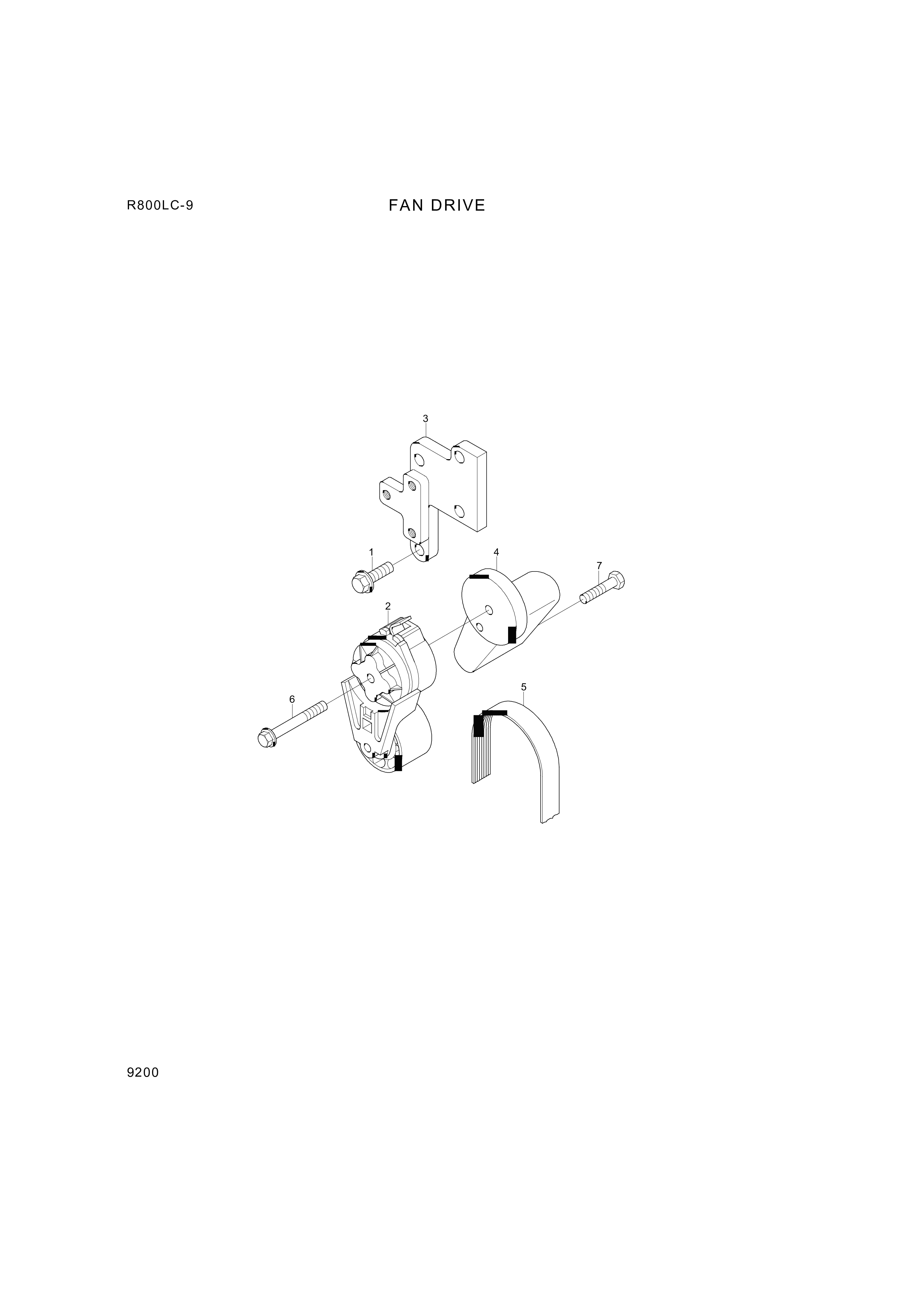 drawing for Hyundai Construction Equipment YUBP-04917 - BELT-FAN (figure 4)