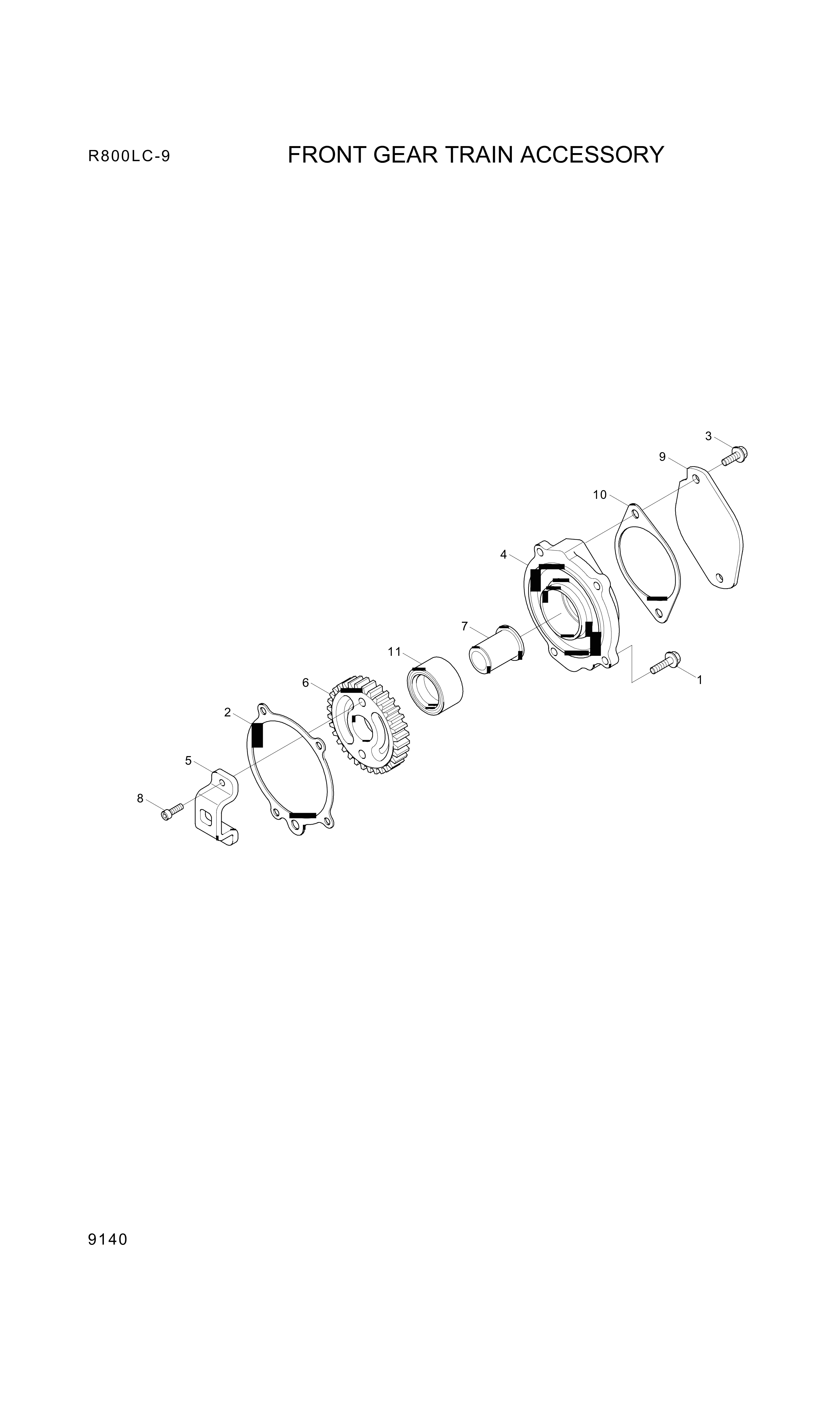 Technical drawing of Hyundai Construction Equipment YUBP-04828 SHAFT-DRIVE with dimensions and layout (figure 4)