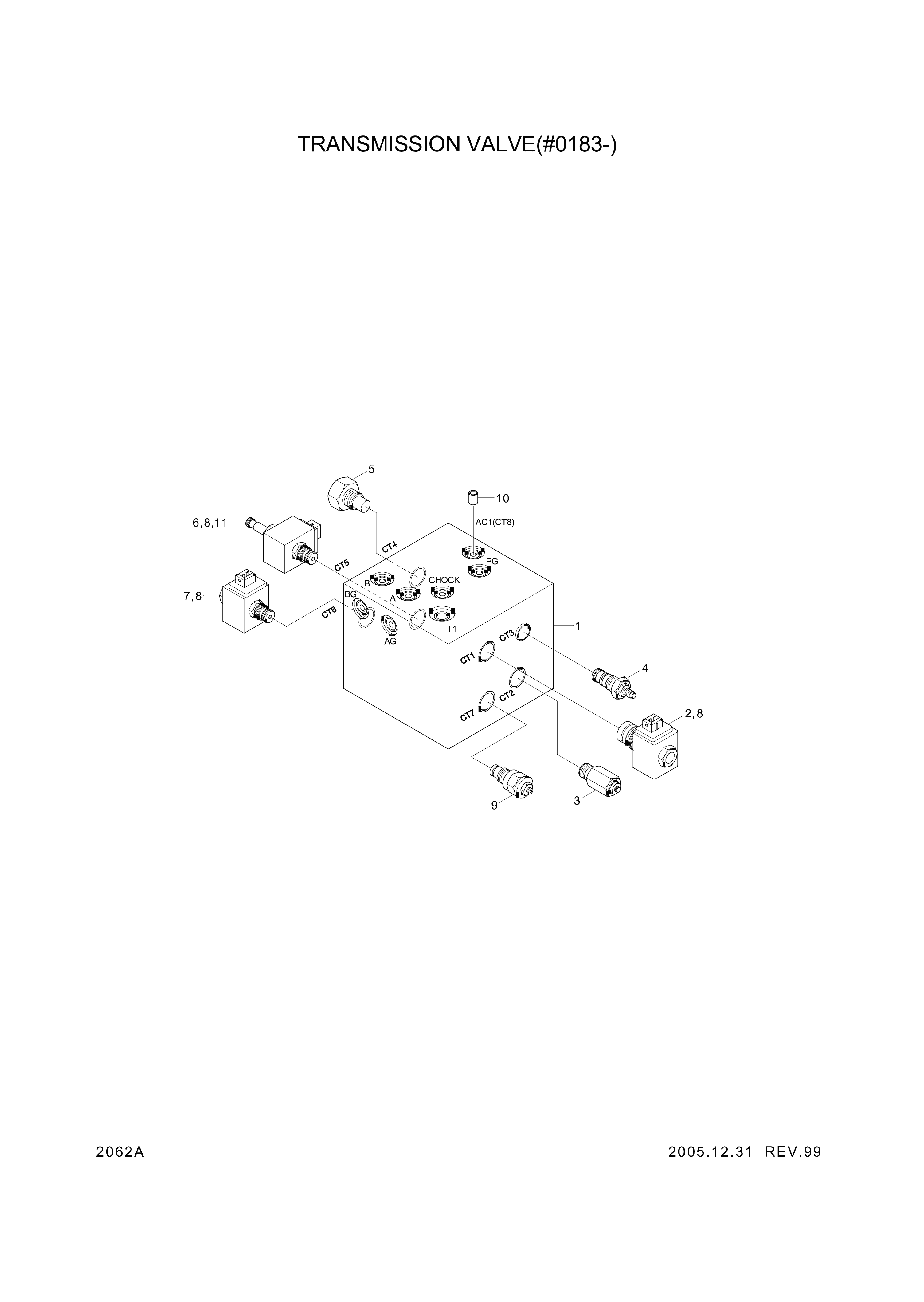 drawing for Hyundai Construction Equipment PBDB-LNN - REDUCING VALVE (figure 5)