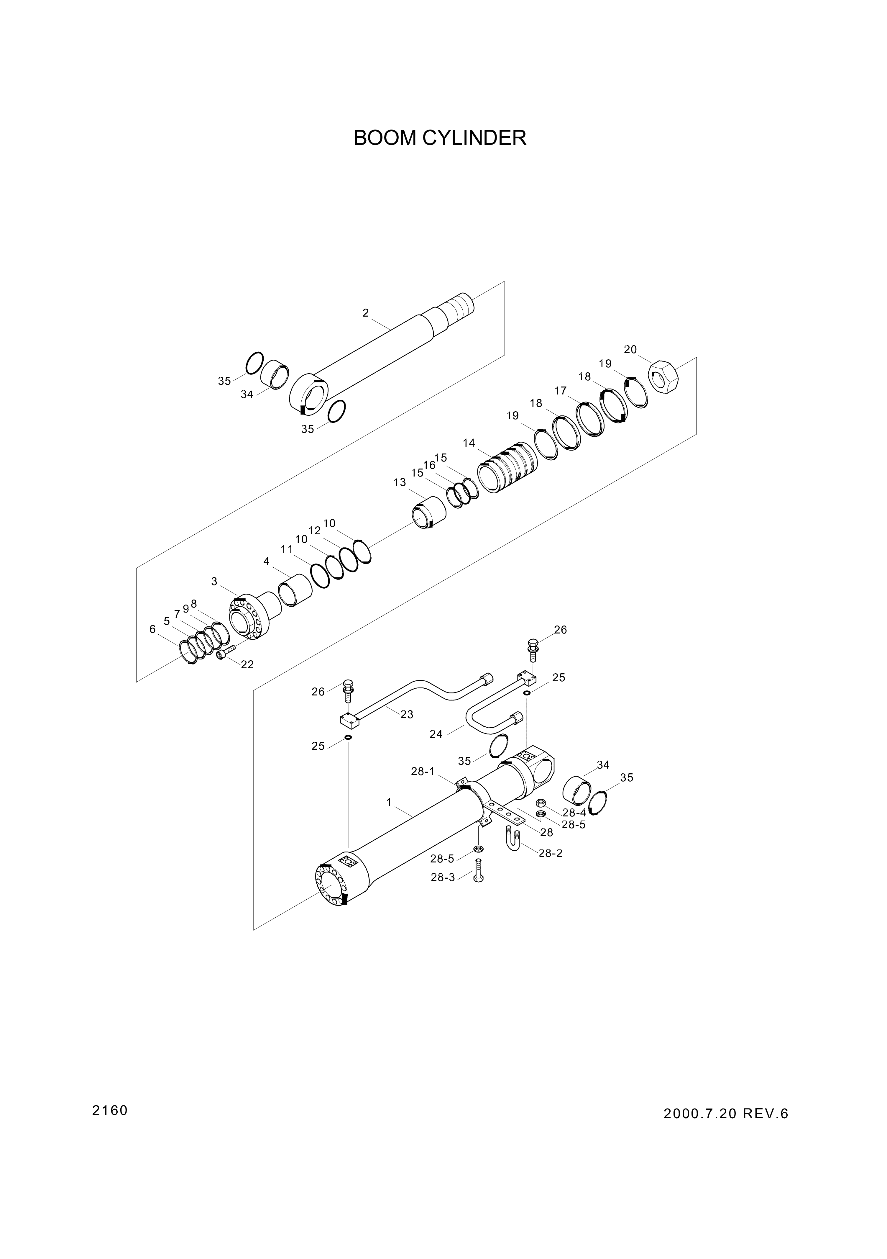 drawing for Hyundai Construction Equipment 31Y1-03450S - ROD-PISTON (figure 5)