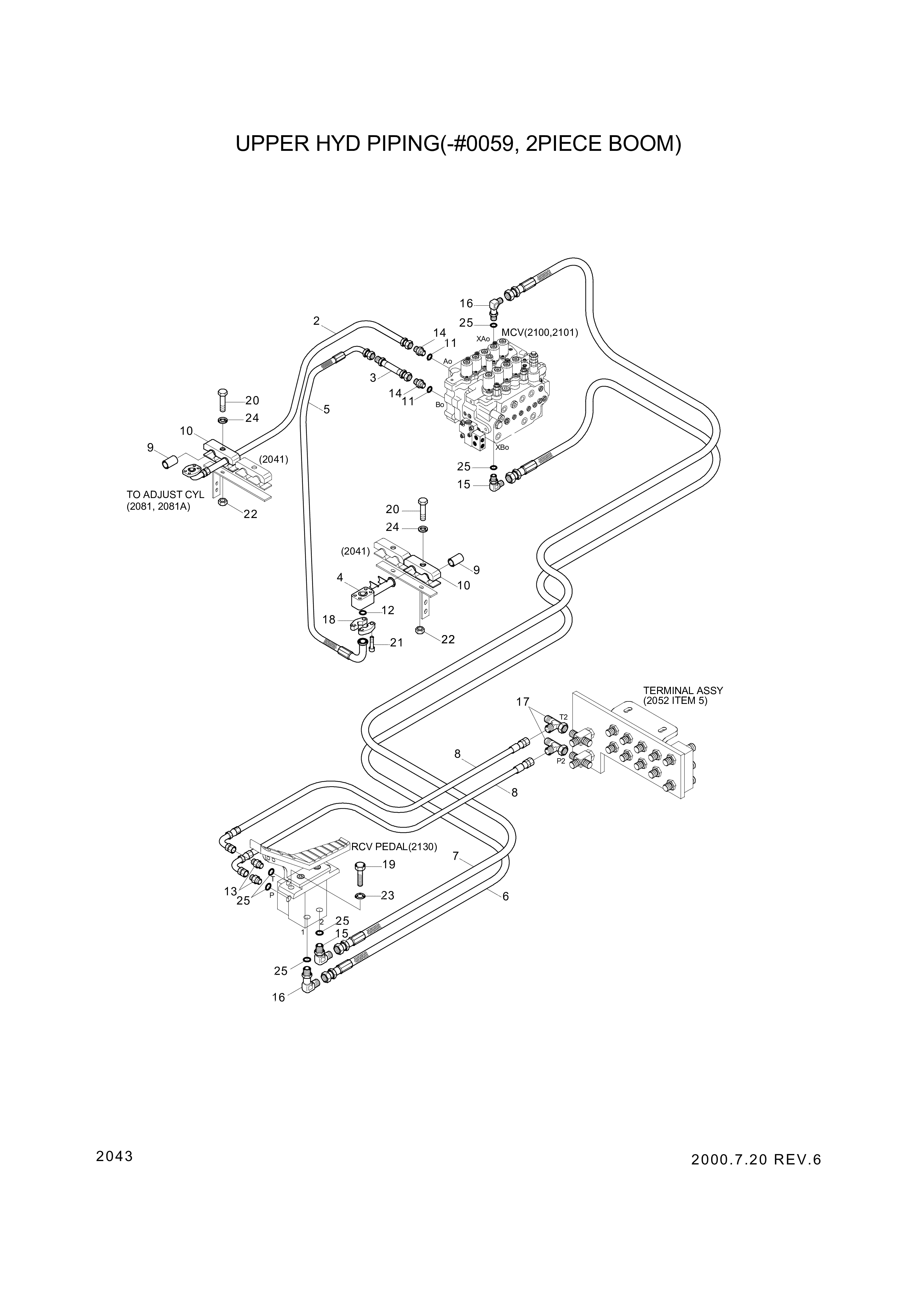 drawing for Hyundai Construction Equipment 35EA-12410 - PIPE ASSY (figure 1)