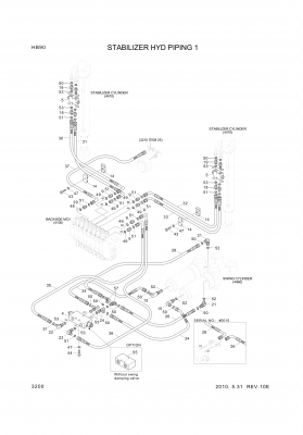 drawing for Hyundai Construction Equipment P930-066033 - HOSE ASSY-ORFS&THD (figure 2)