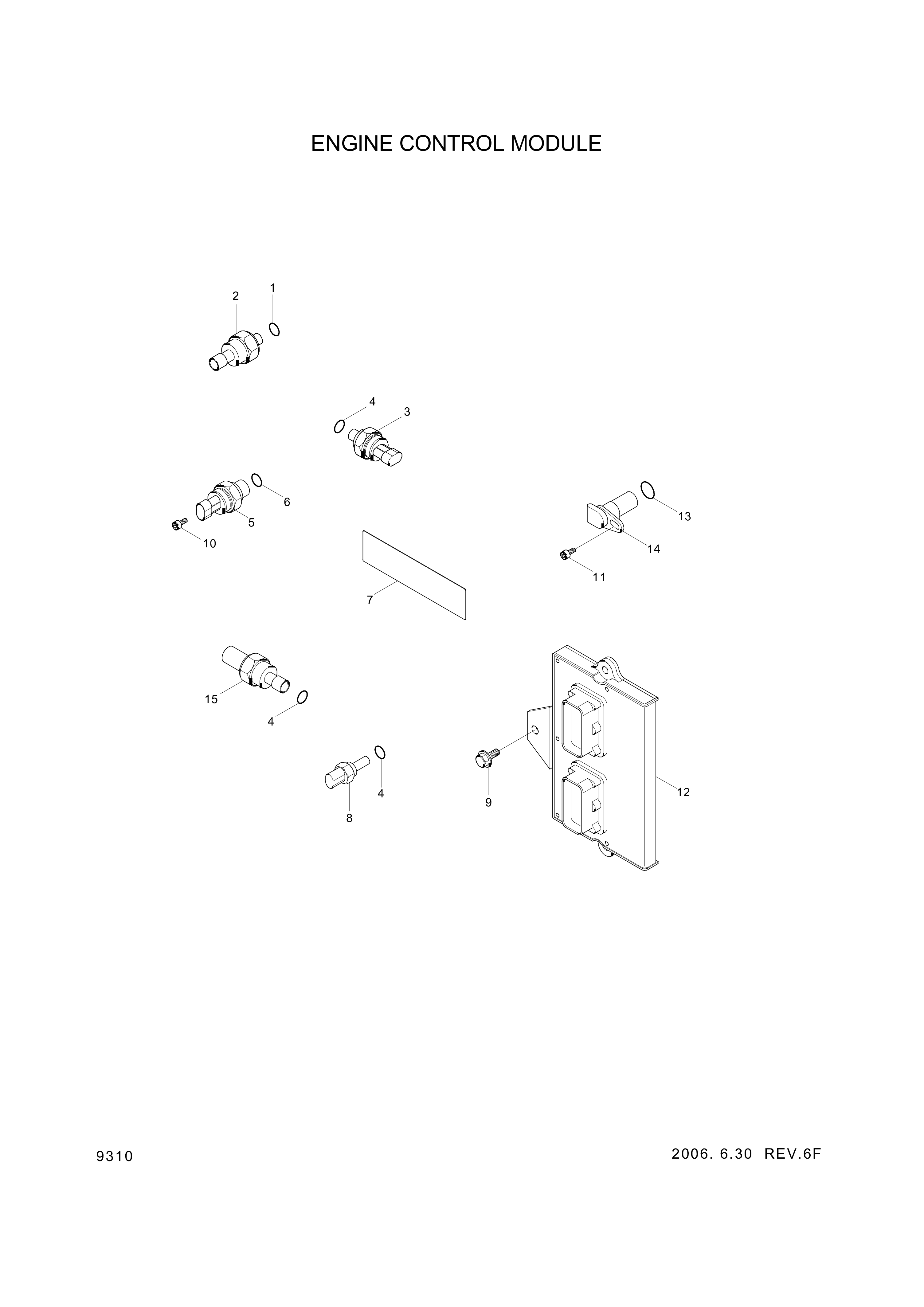 drawing for Hyundai Construction Equipment YUBP-05317 - SENSOR-PRESSURE (figure 5)