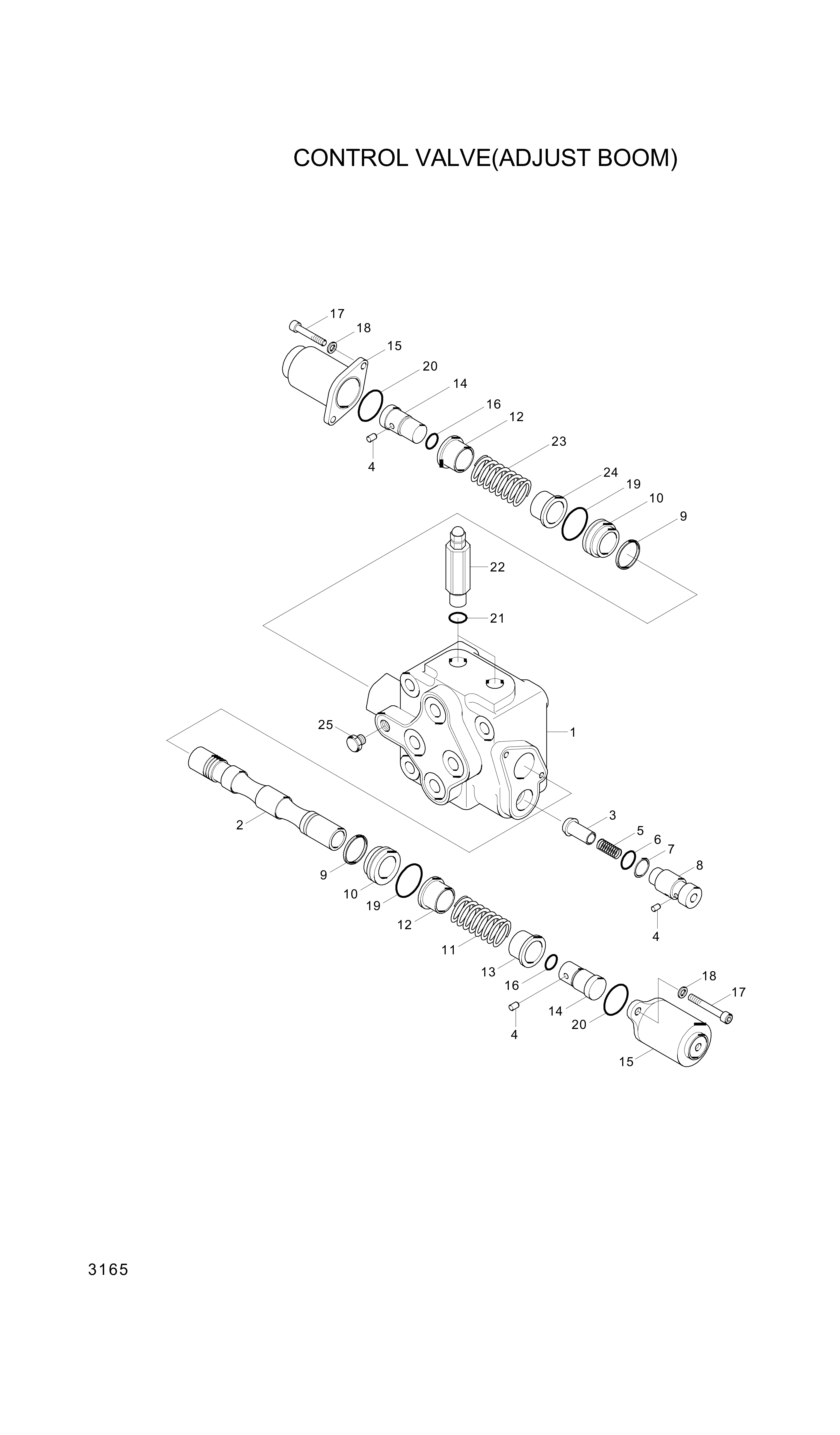 drawing for Hyundai Construction Equipment 3597-115 - RING (figure 5)