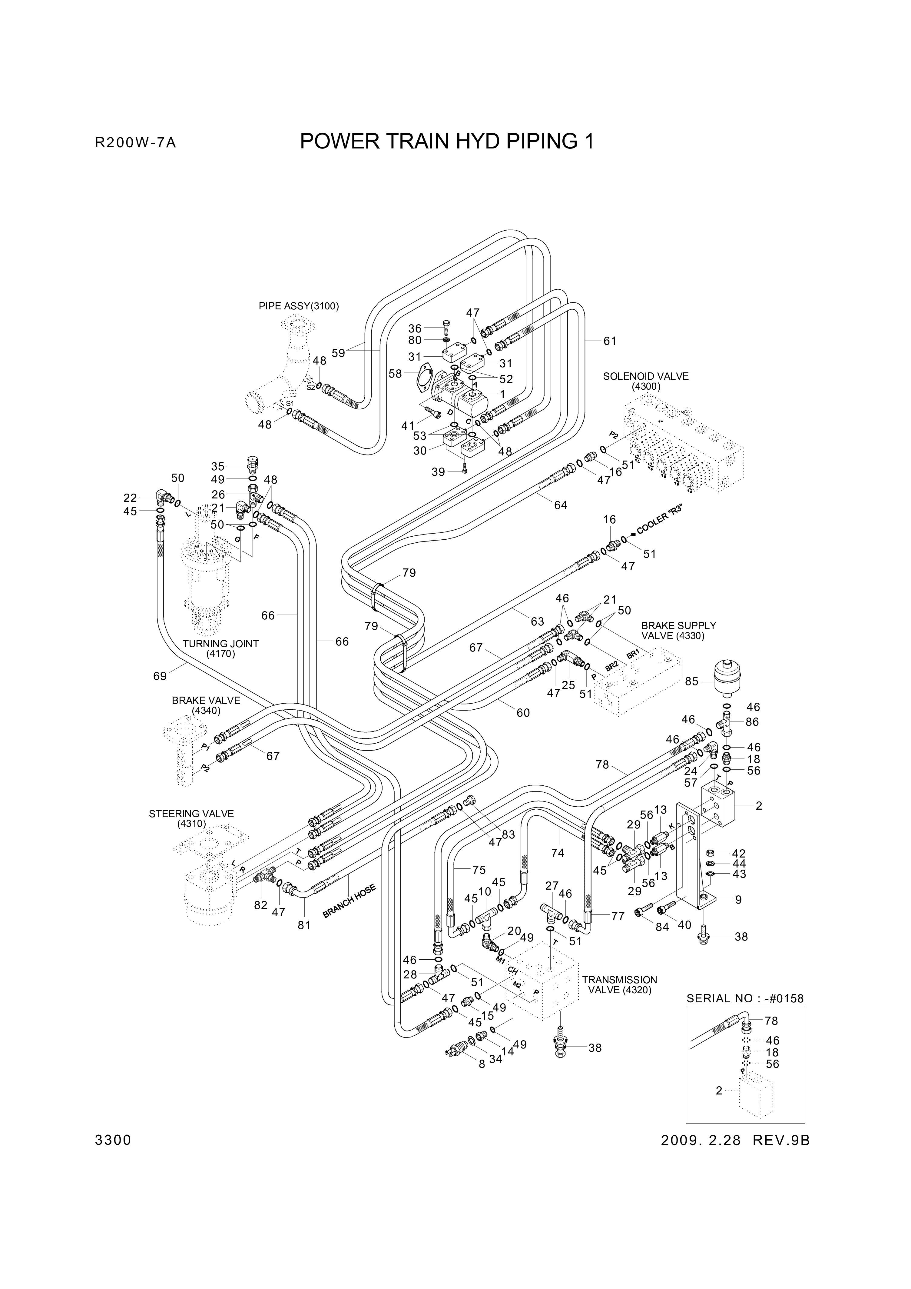 drawing for Hyundai Construction Equipment P930-085069 - HOSE ASSY-ORFS&THD (figure 1)