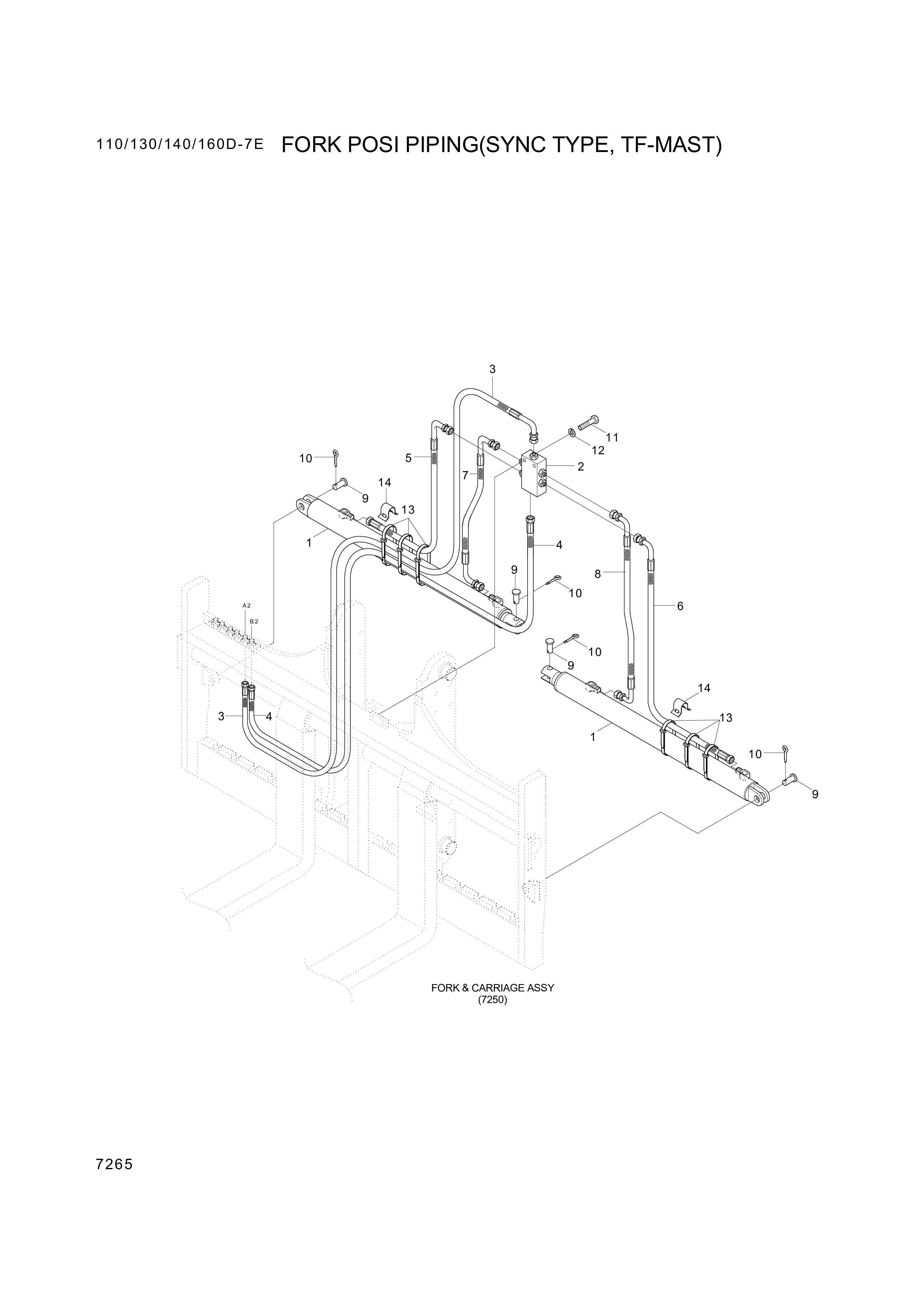 drawing for Hyundai Construction Equipment P930-064024 - HOSE ASSY-ORFS&THD (figure 2)