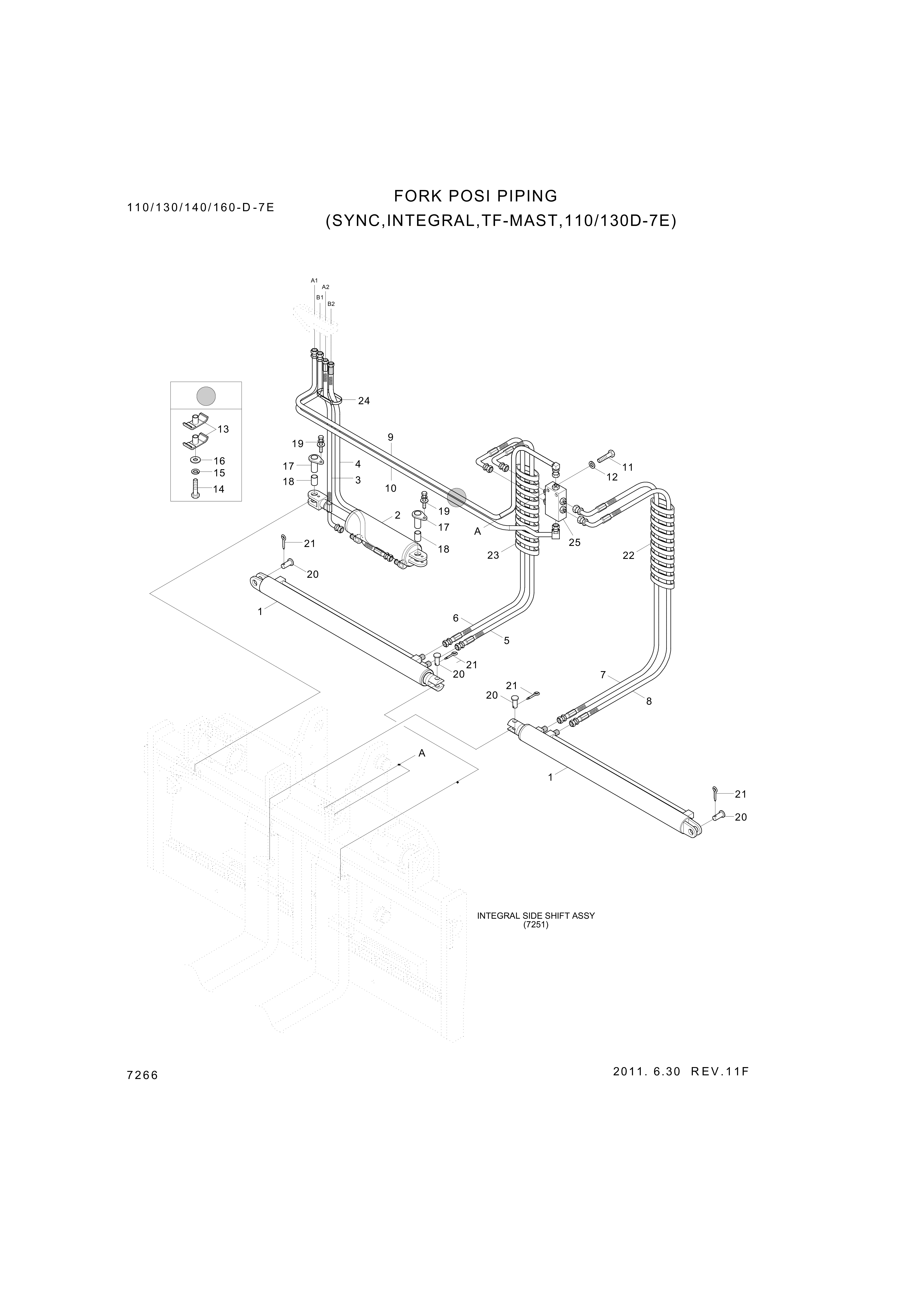 drawing for Hyundai Construction Equipment 35FT-90220 - PIPE ASSY-HYD (figure 1)