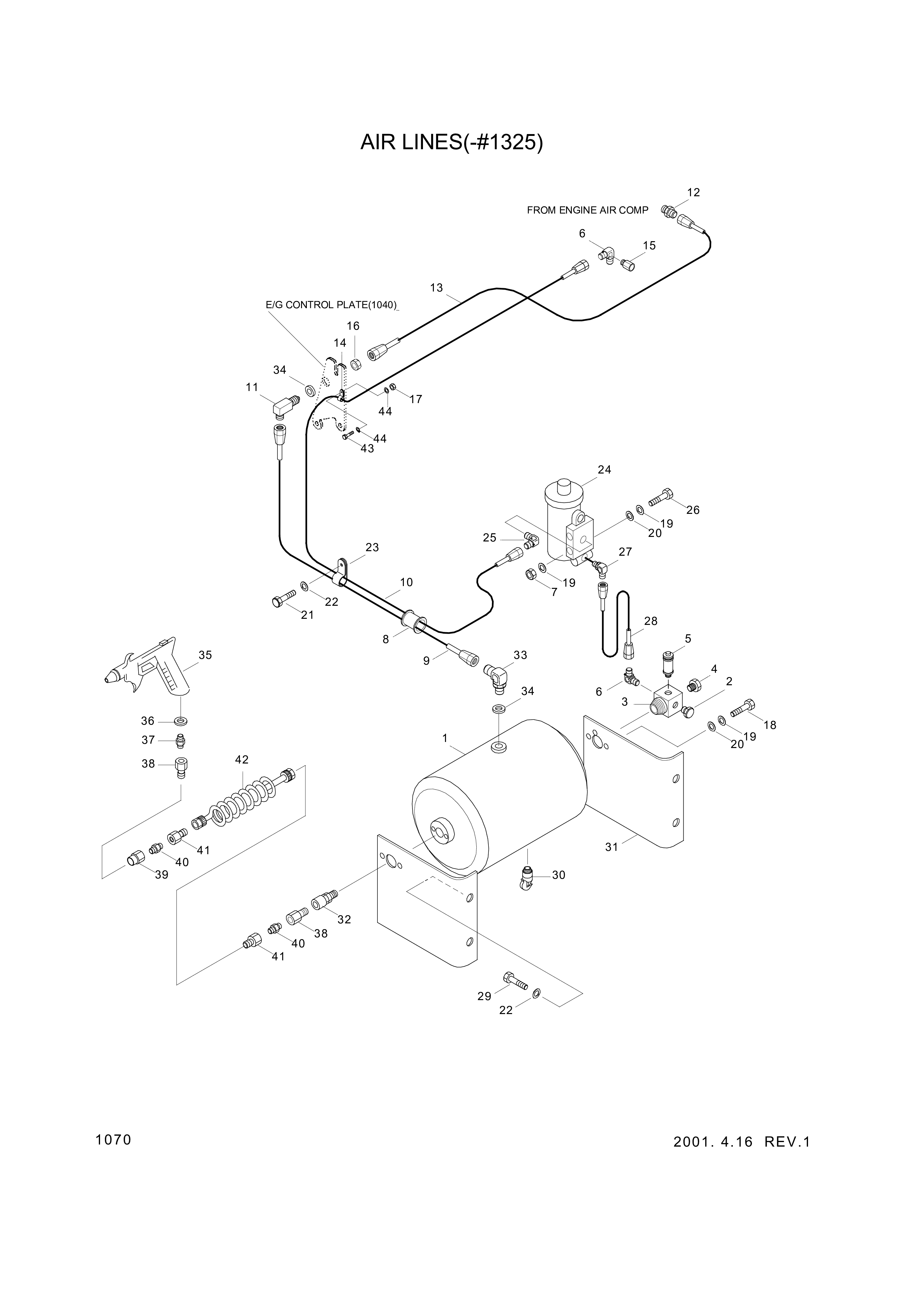 drawing for Hyundai Construction Equipment 14L4-00950 - CONNECTOR (figure 2)