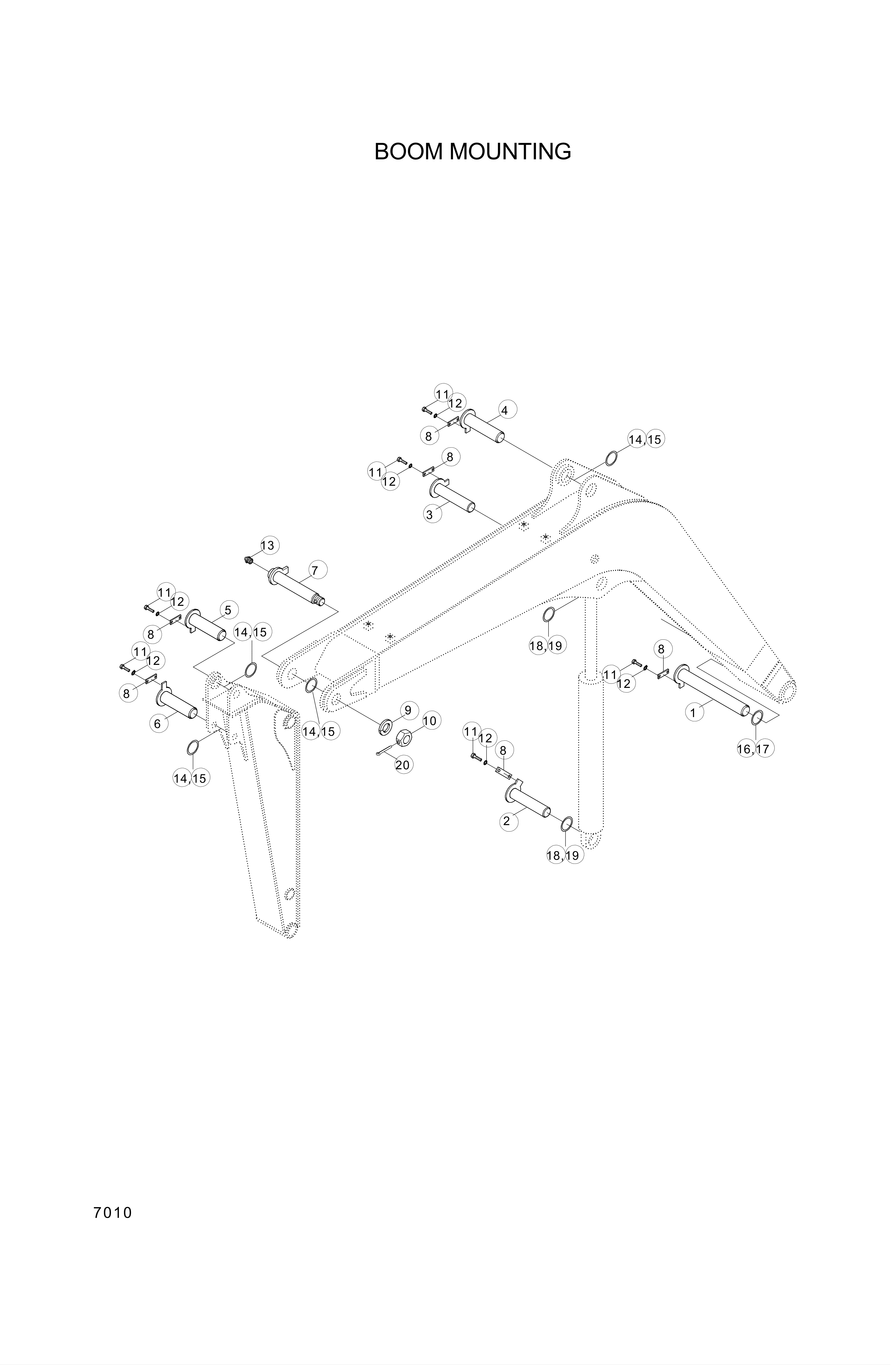 drawing for Hyundai Construction Equipment 61EE-10060 - PLATE (figure 1)