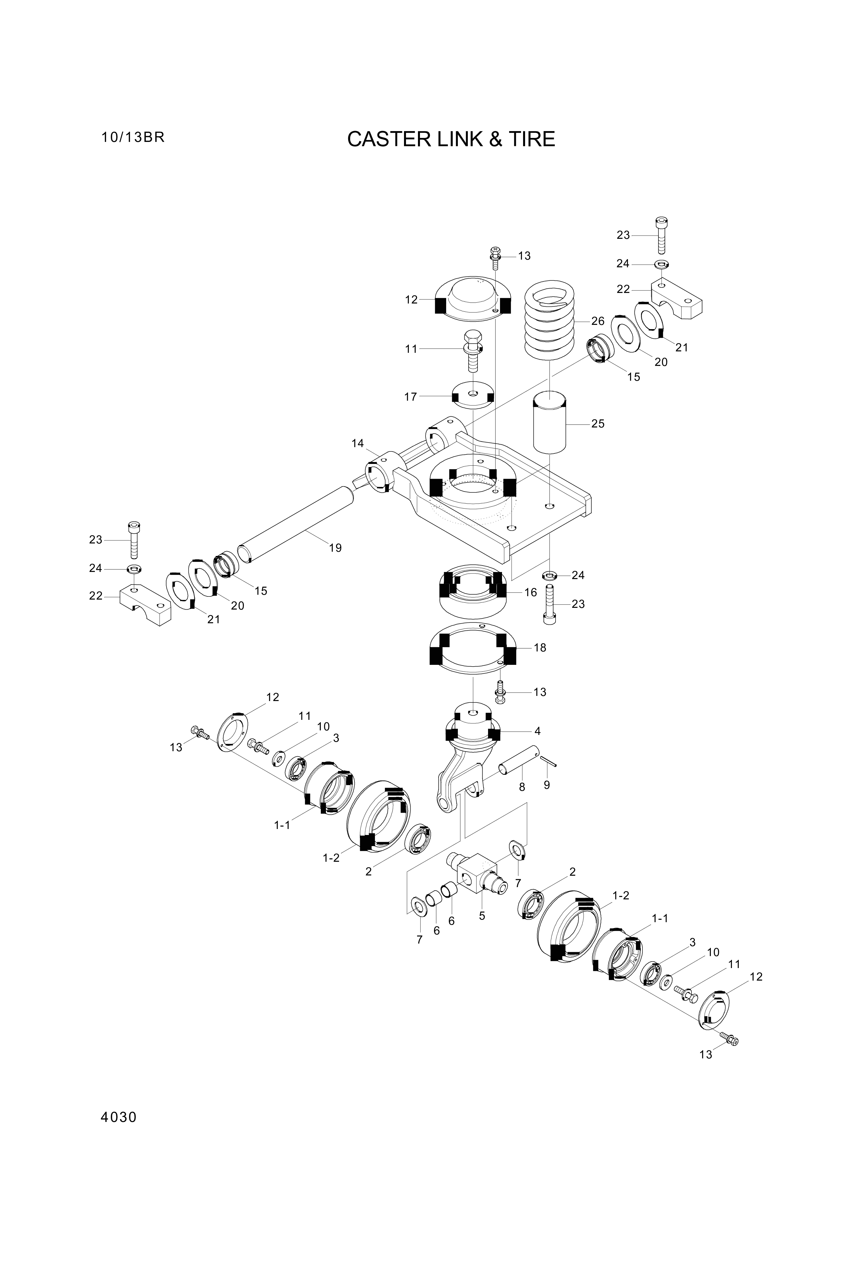 drawing for Hyundai Construction Equipment 3542029100 - PIN-CENTER (figure 4)