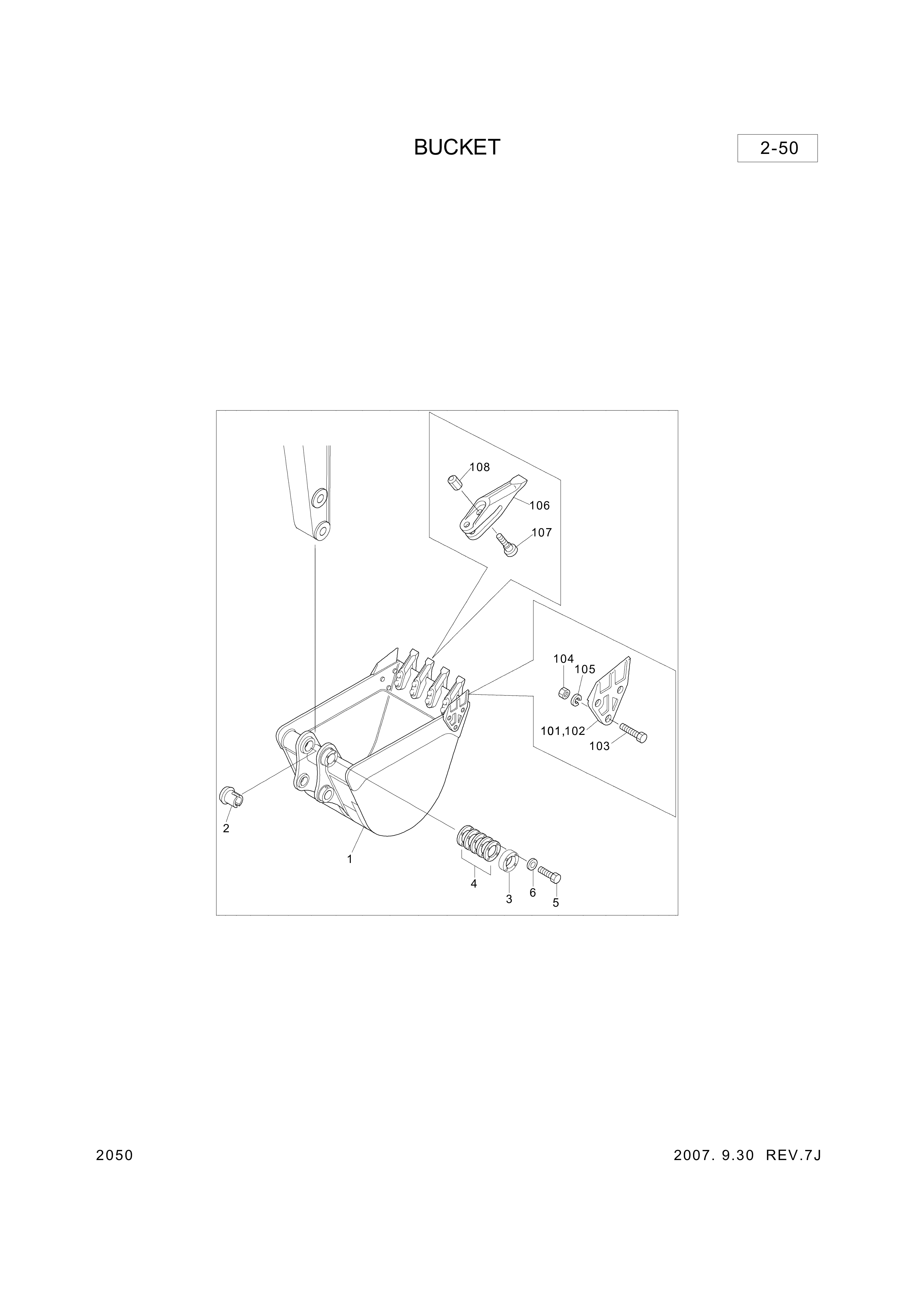 drawing for Hyundai Construction Equipment 952-620010 - TOOTH (figure 1)